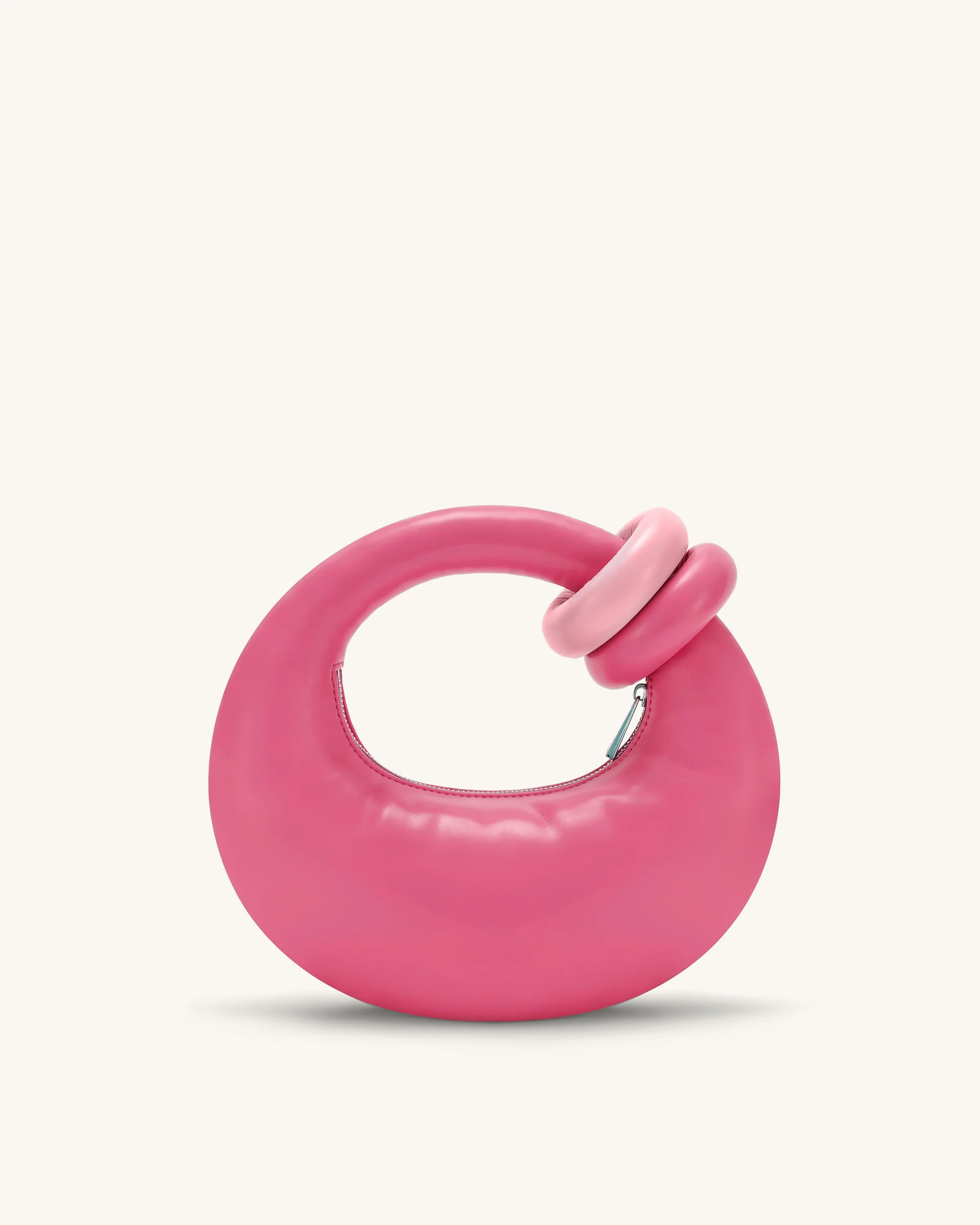 Abacus Top Handle Bag - Rose Red - Image 3