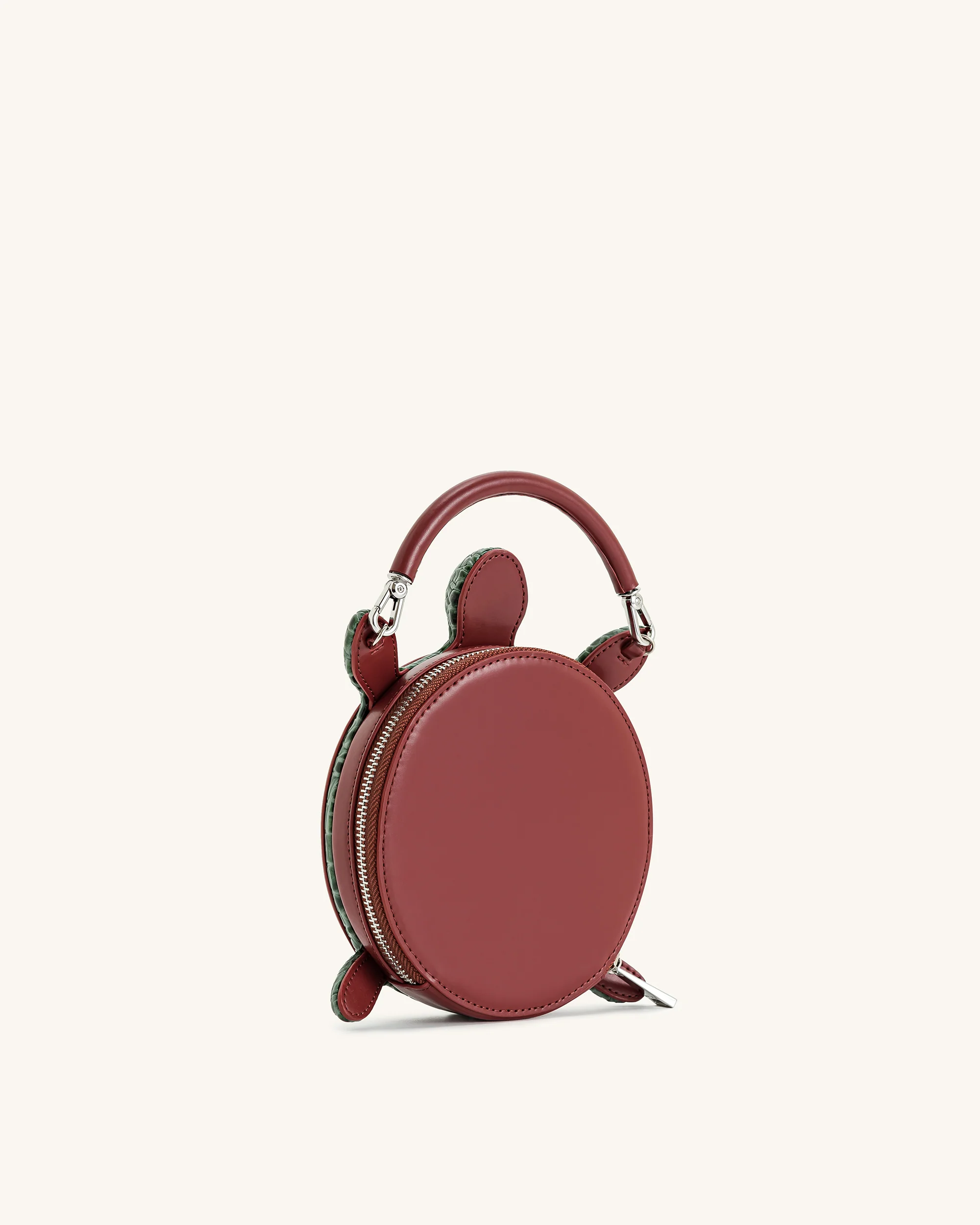 Ava Turtle Shape Handbag - Brown - Image 3