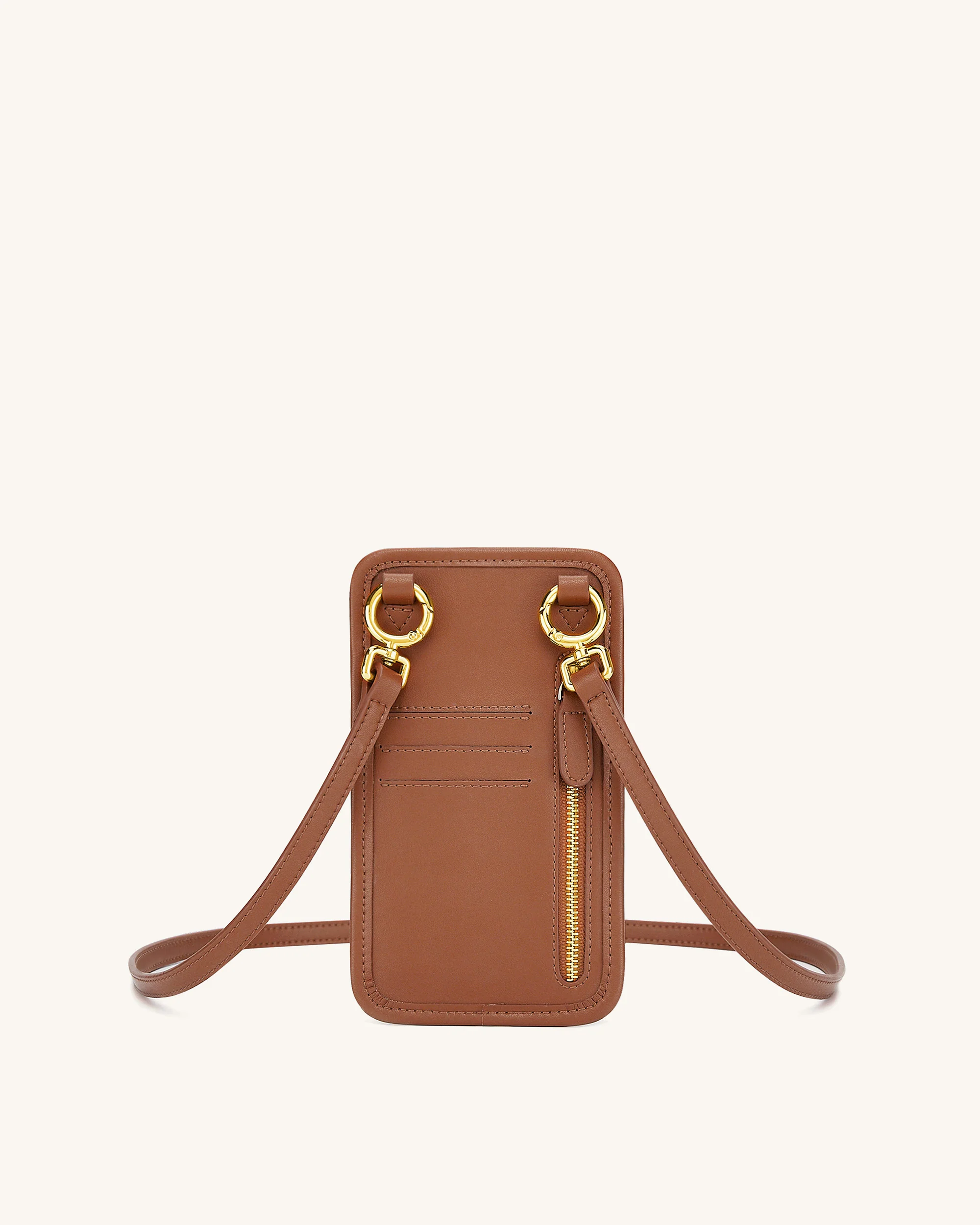 Aylin Canvas Phone Bag - Brown - Image 3