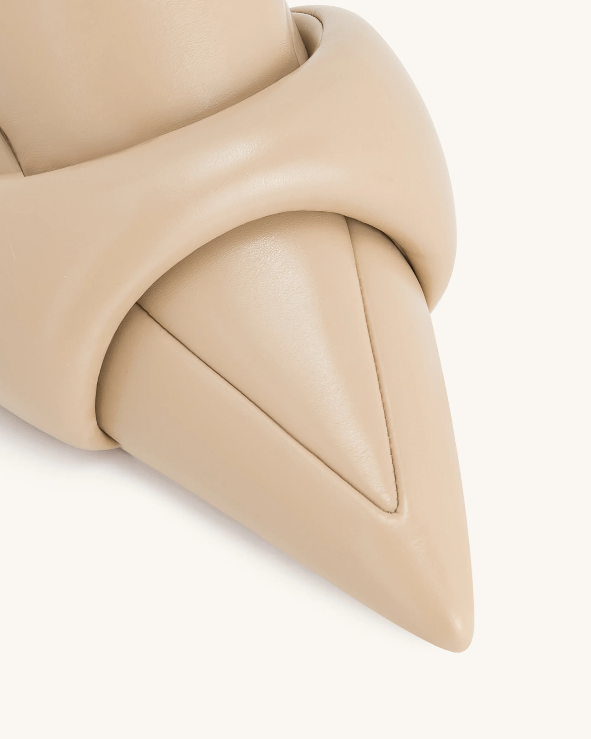 Carla Soft Padded Kitten Heel Pumps - Apricot - Image 5