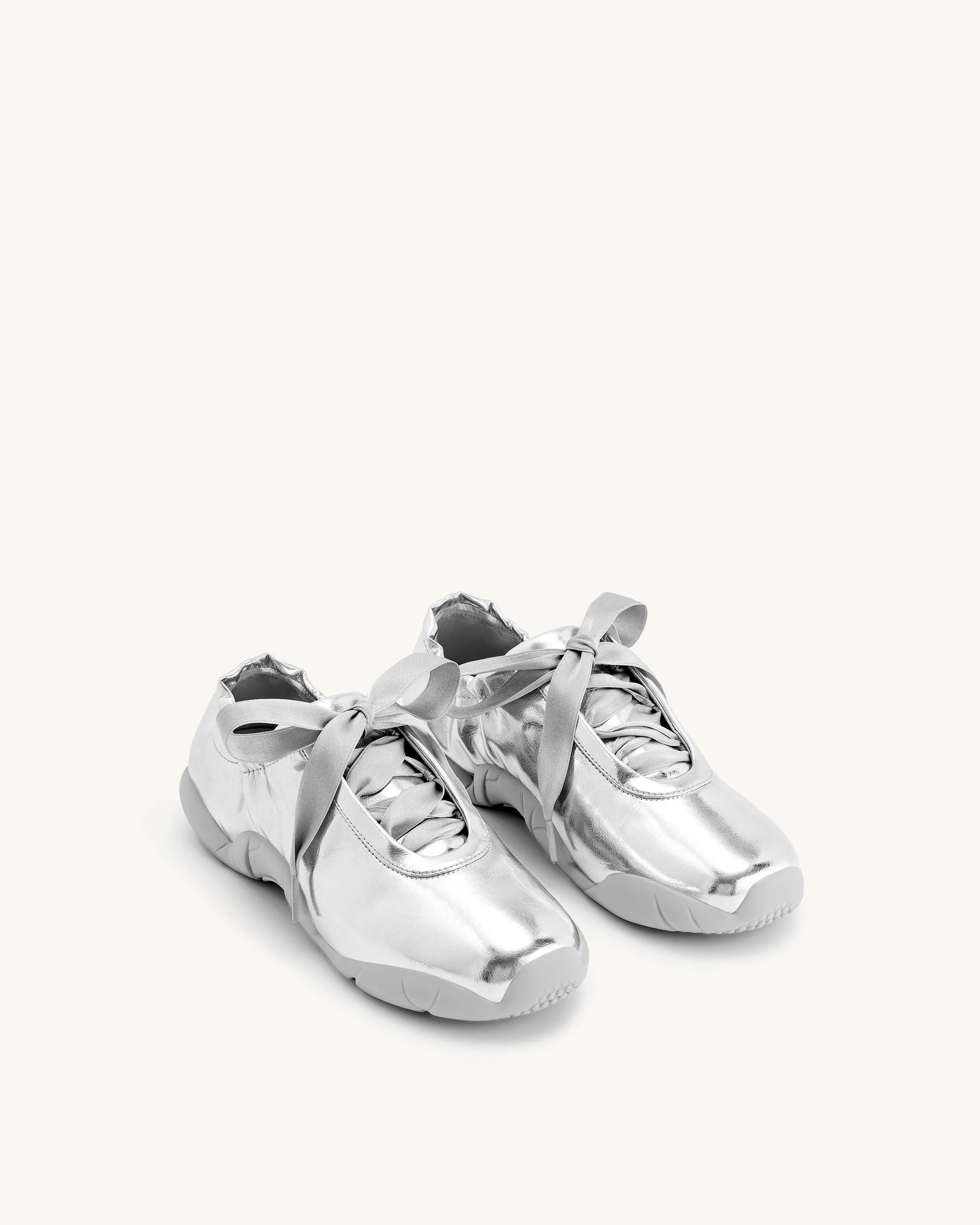 Flavia Ballerina Sneakers - Silver - Image 5