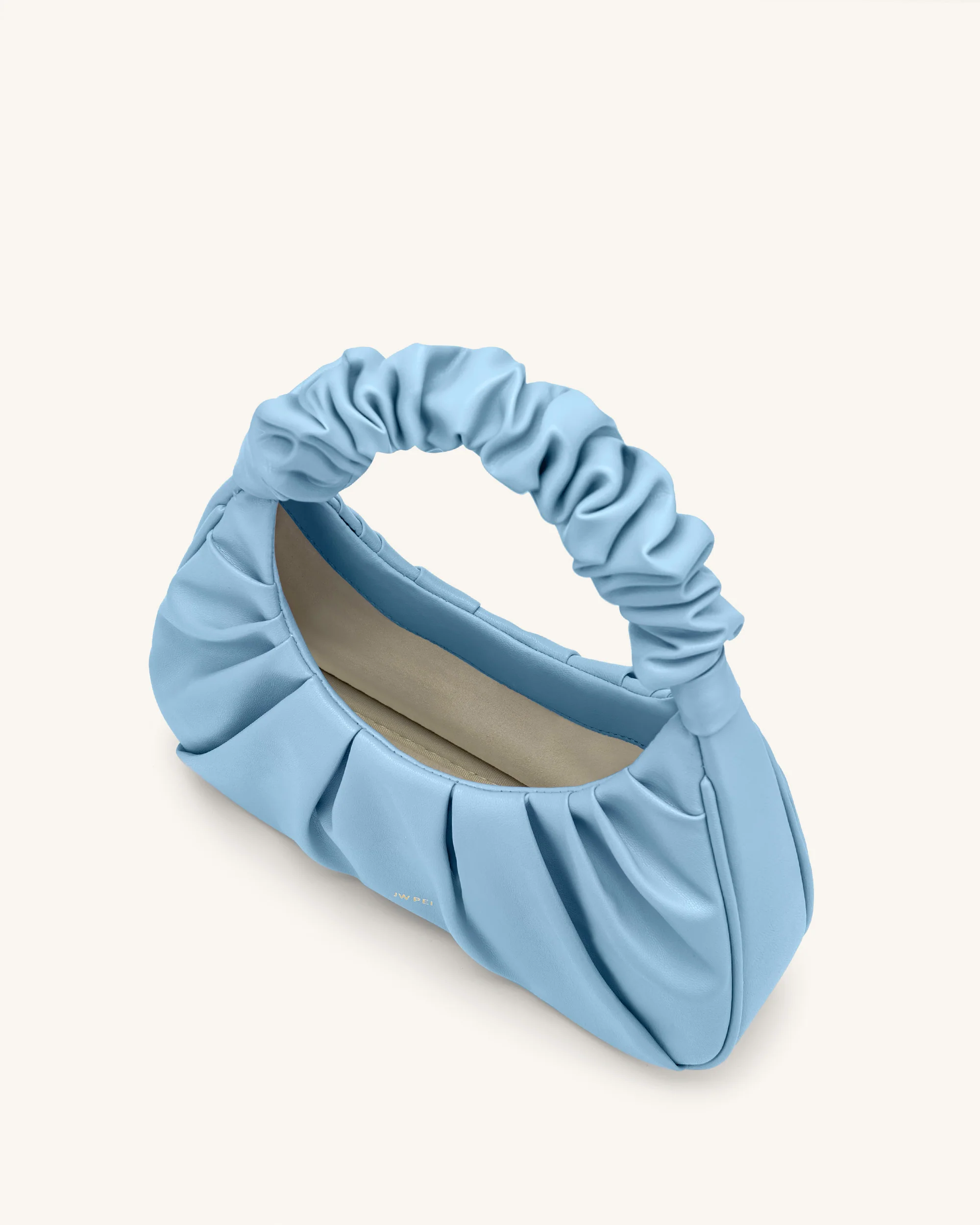 Gabbi Ruched Hobo Handbag -Ice - Image 3