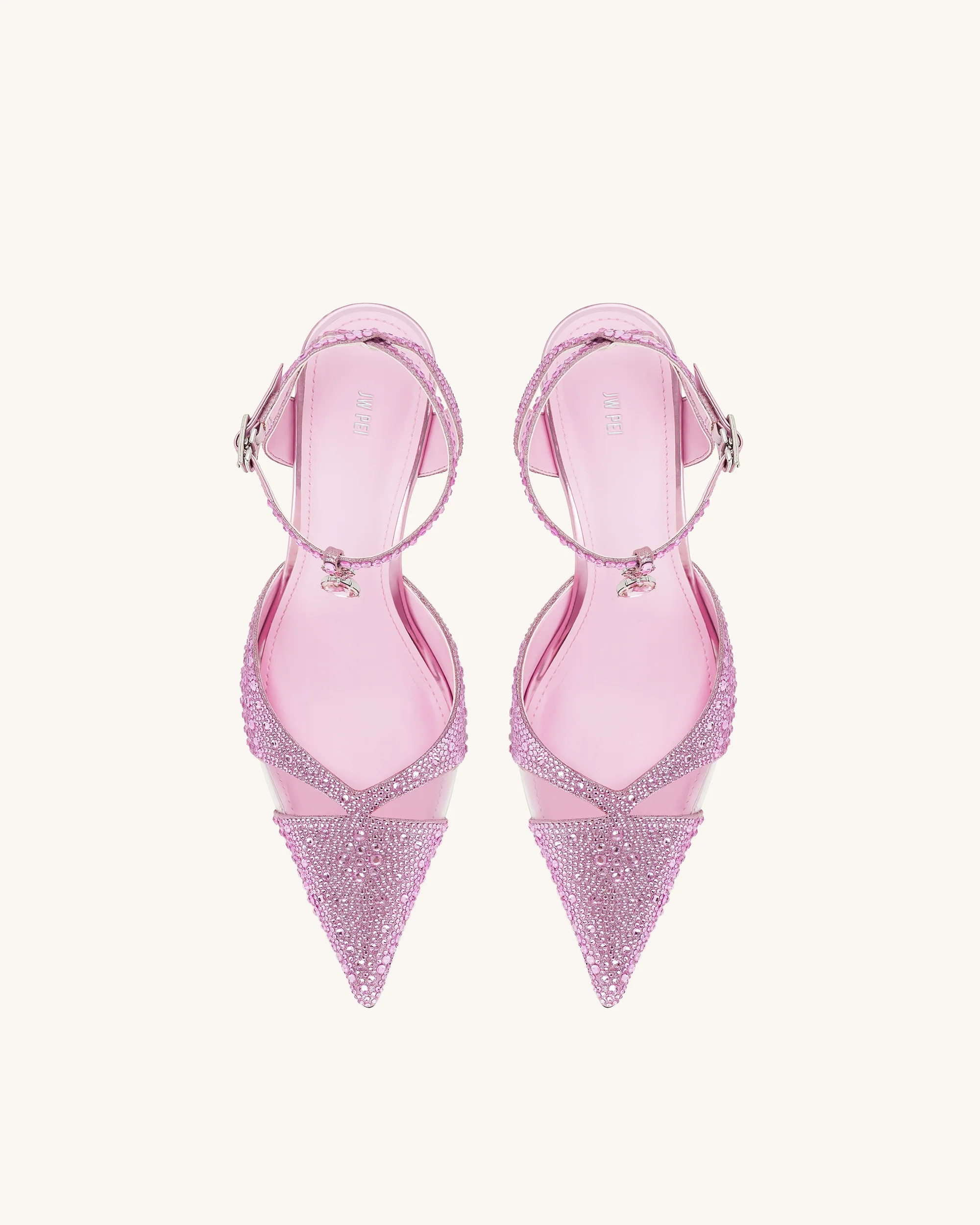 Haidi Artificial Crystal Pumps - Pink - Image 3