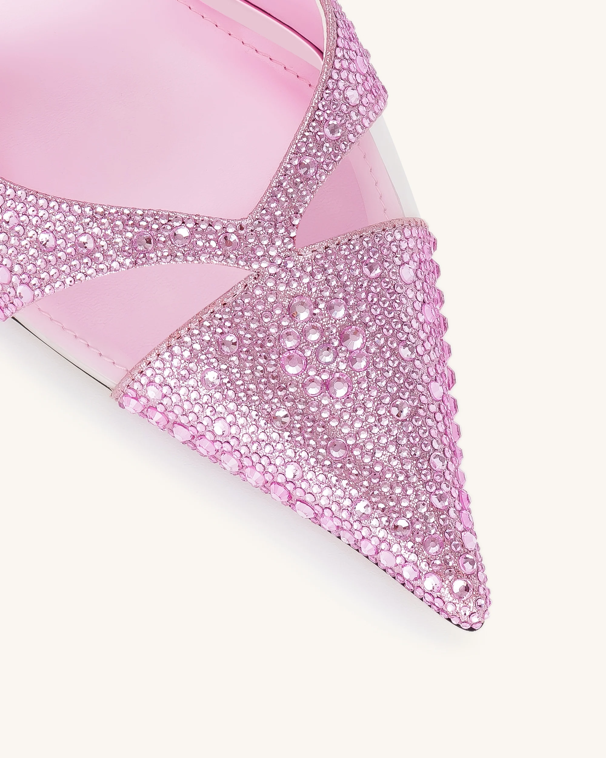 Haidi Artificial Crystal Pumps - Pink - Image 5