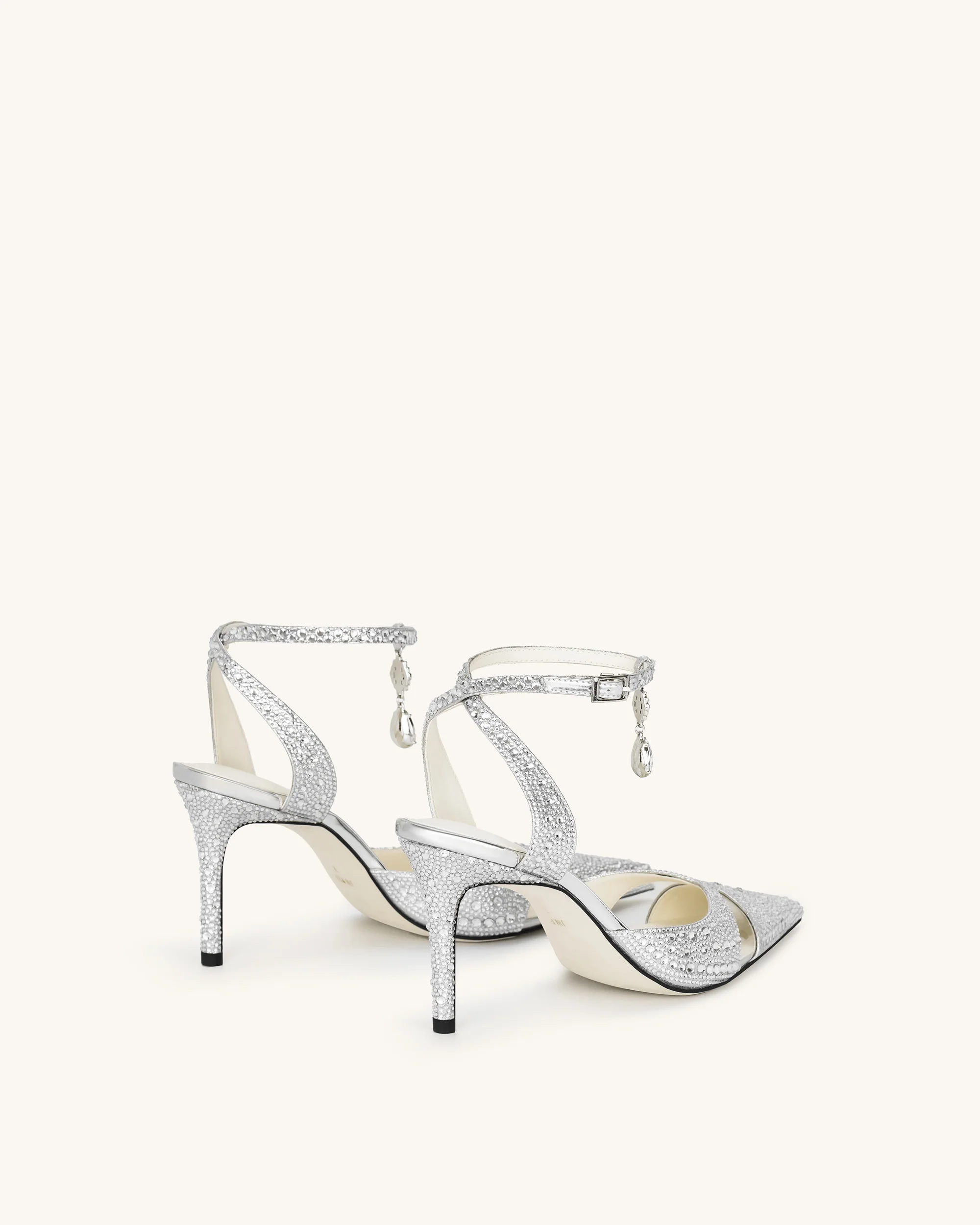 Haidi Artificial Crystal Pumps - Silver - Image 5