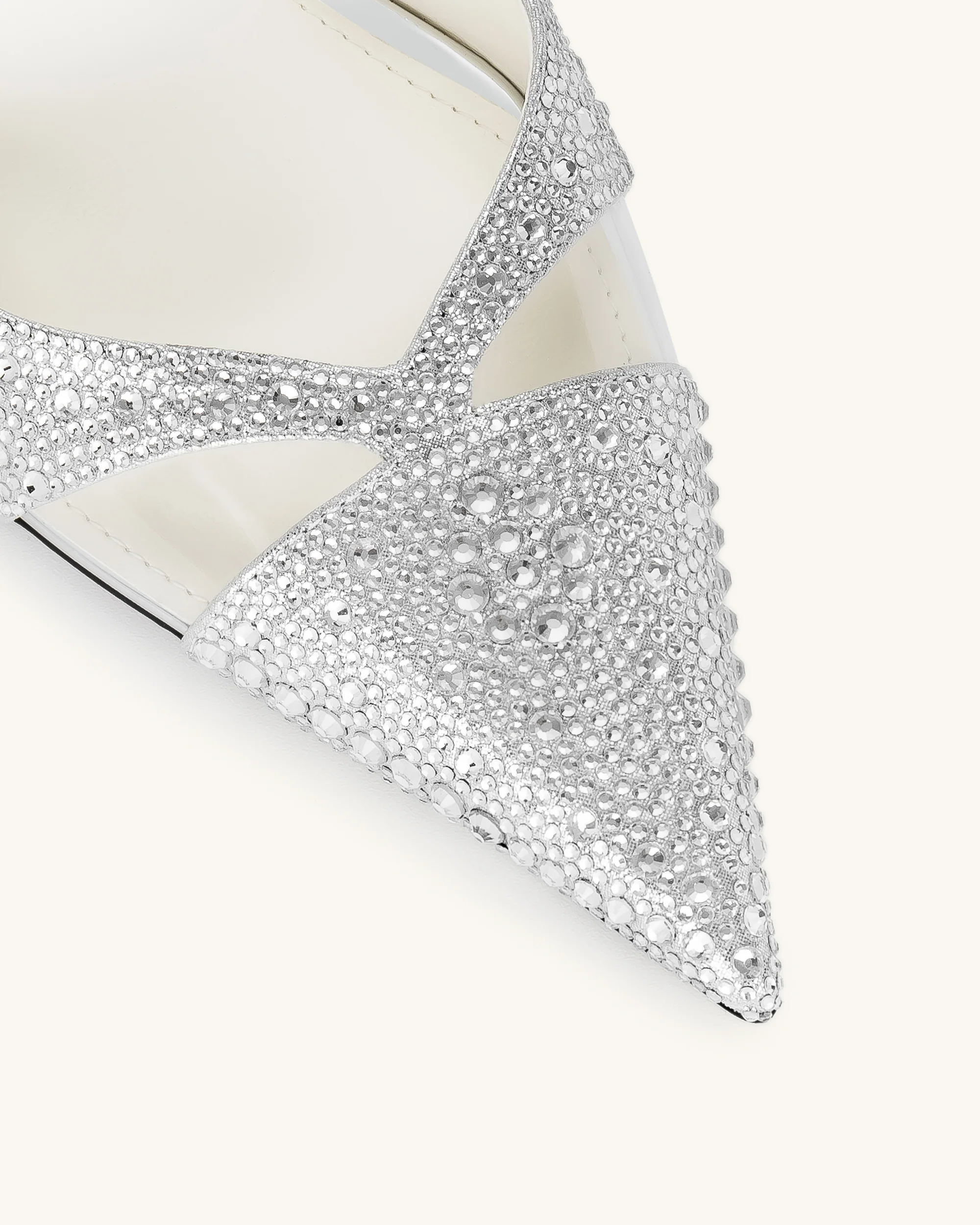 Haidi Artificial Crystal Pumps - Silver - Image 6