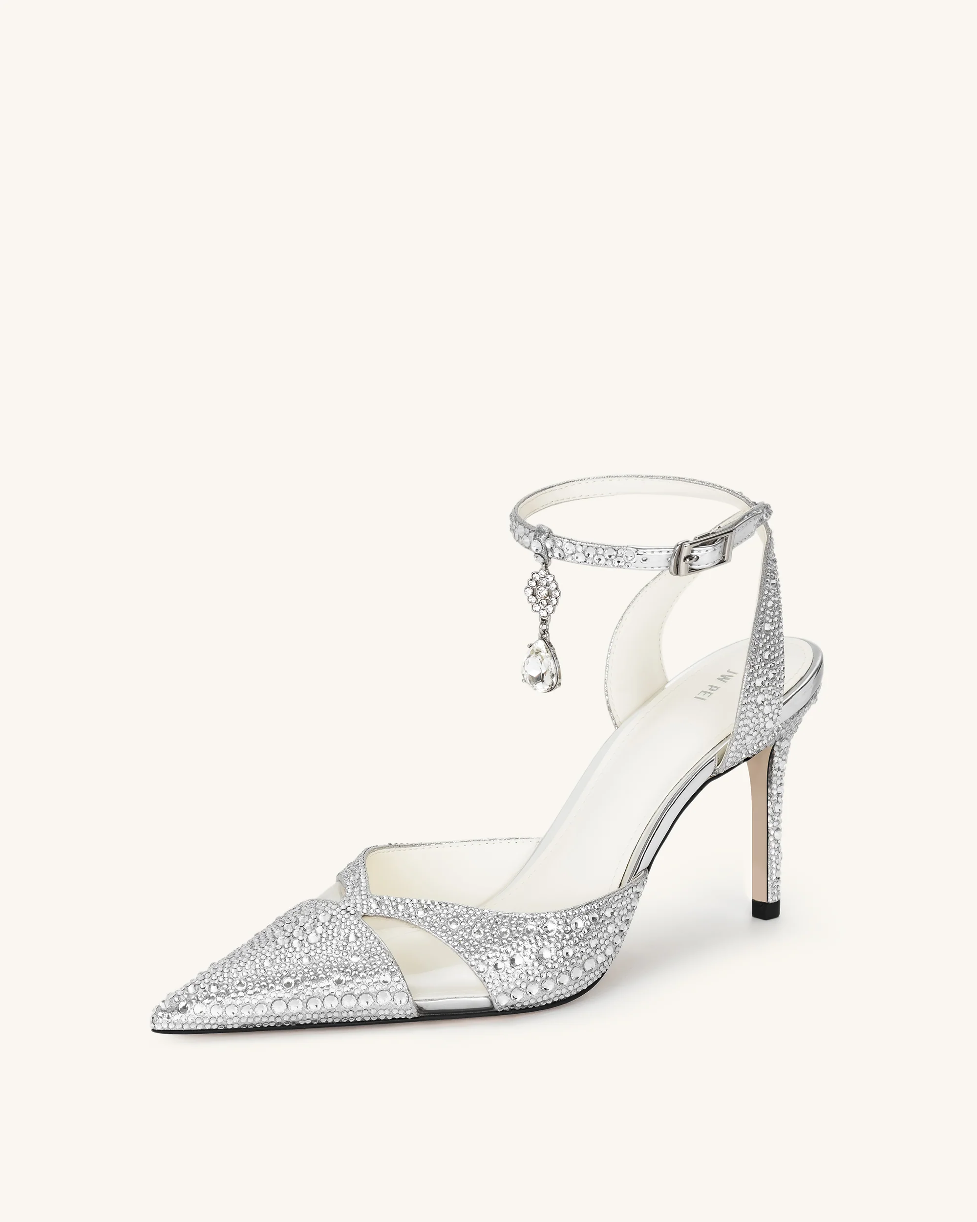 Haidi Artificial Crystal Pumps - Silver - Image 7