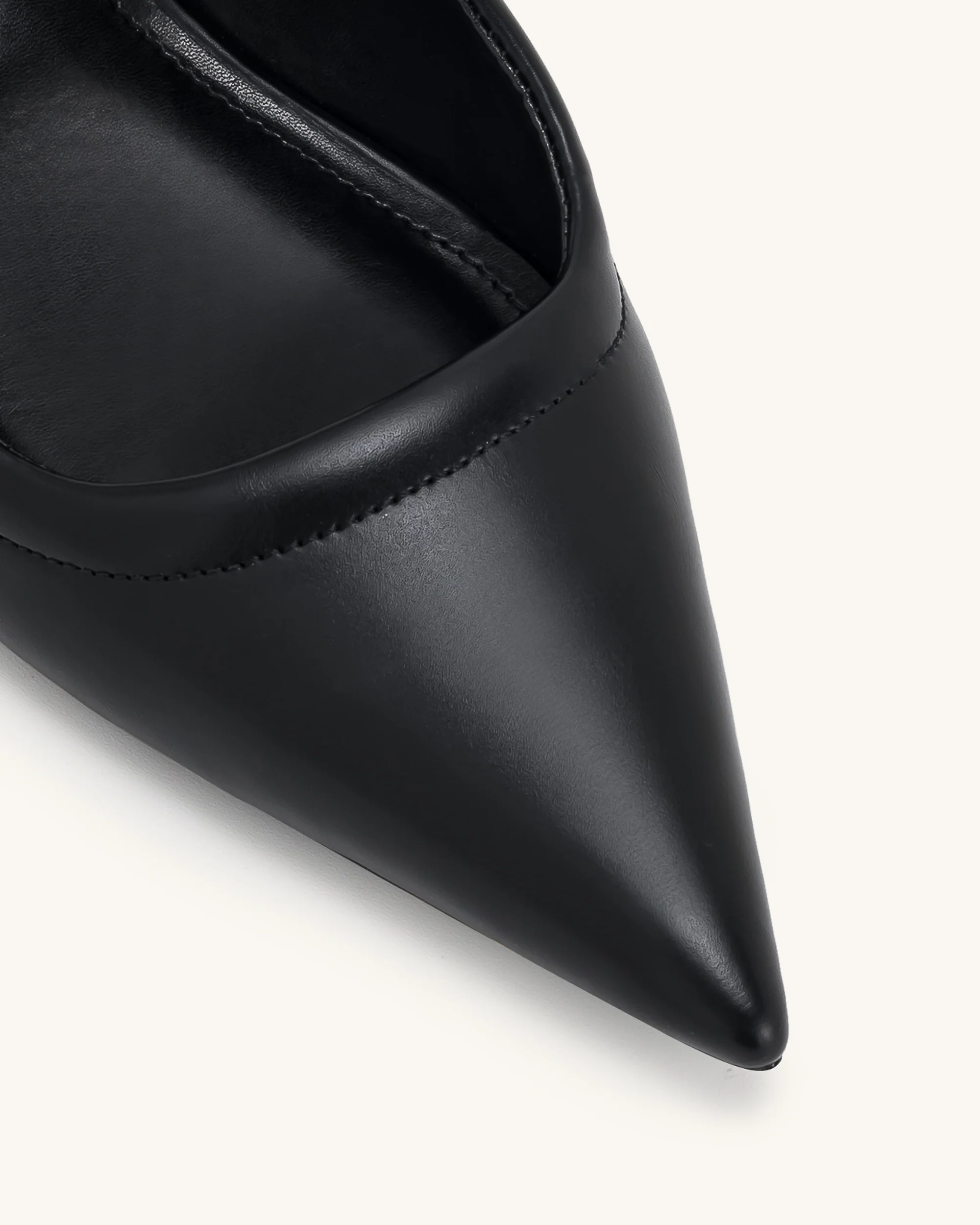 Helena Pierced Mules - Black - Image 6