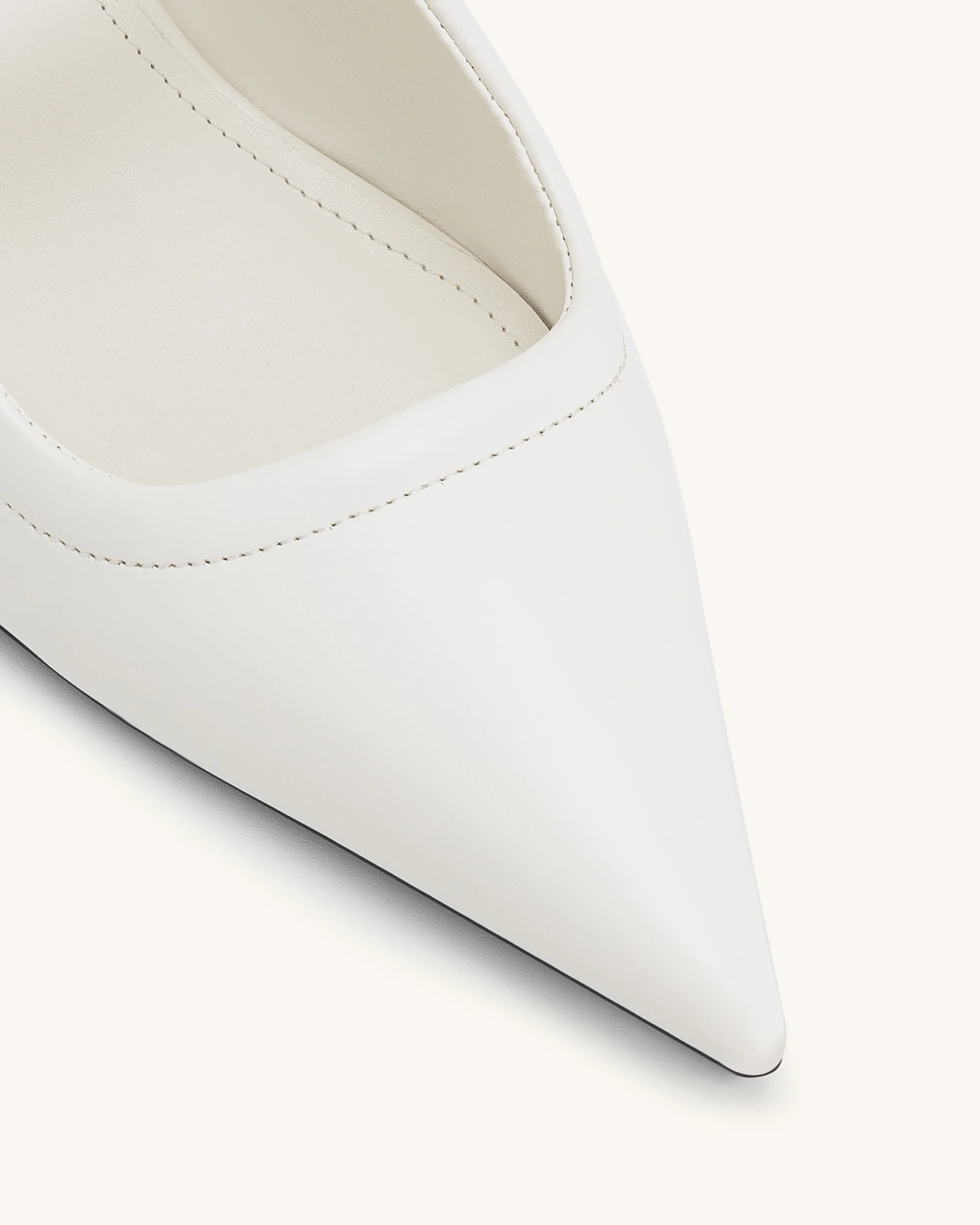 Helena Pierced Mules - White - Image 5
