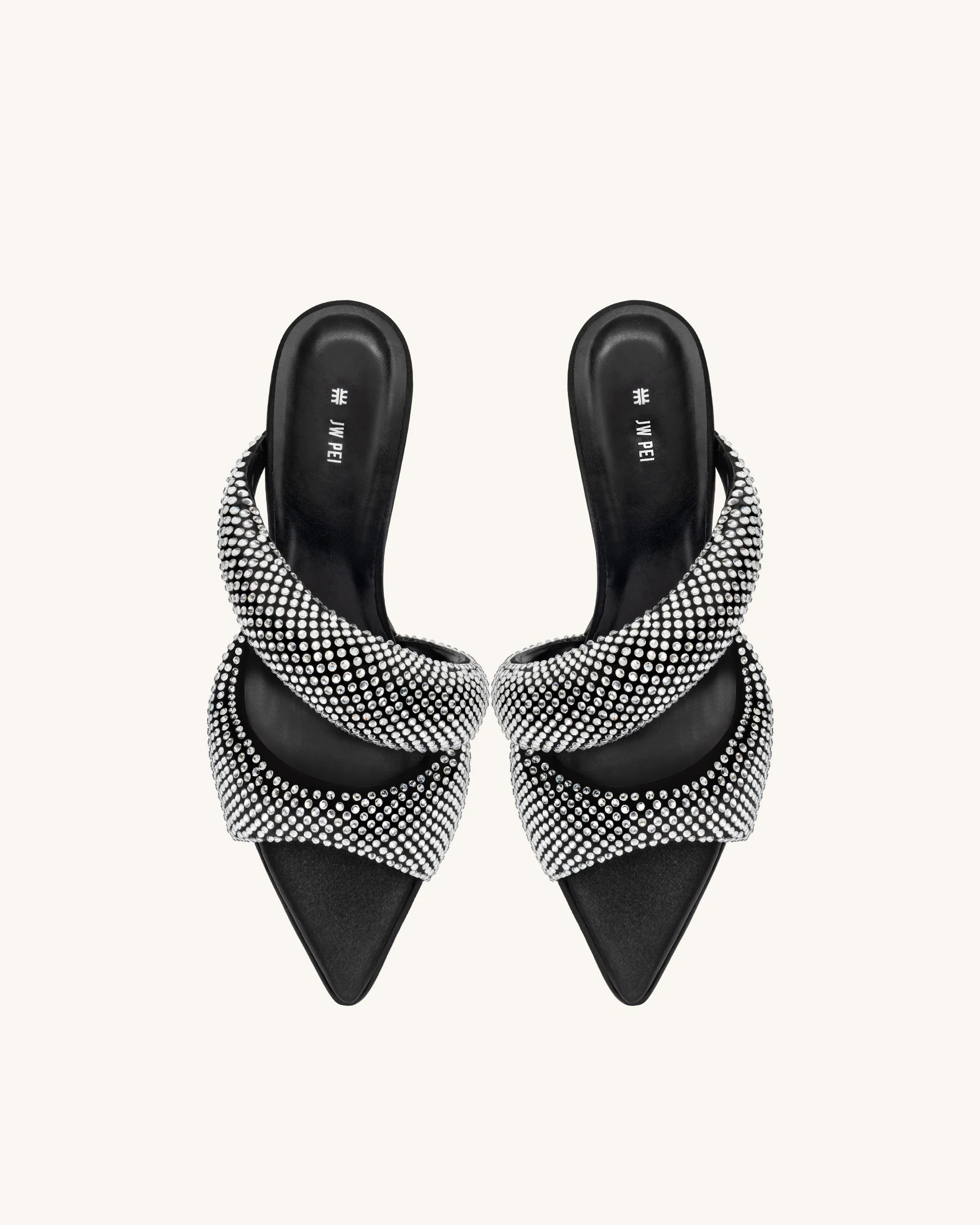 Sara Mule Artificial Crystal - Black - Image 4