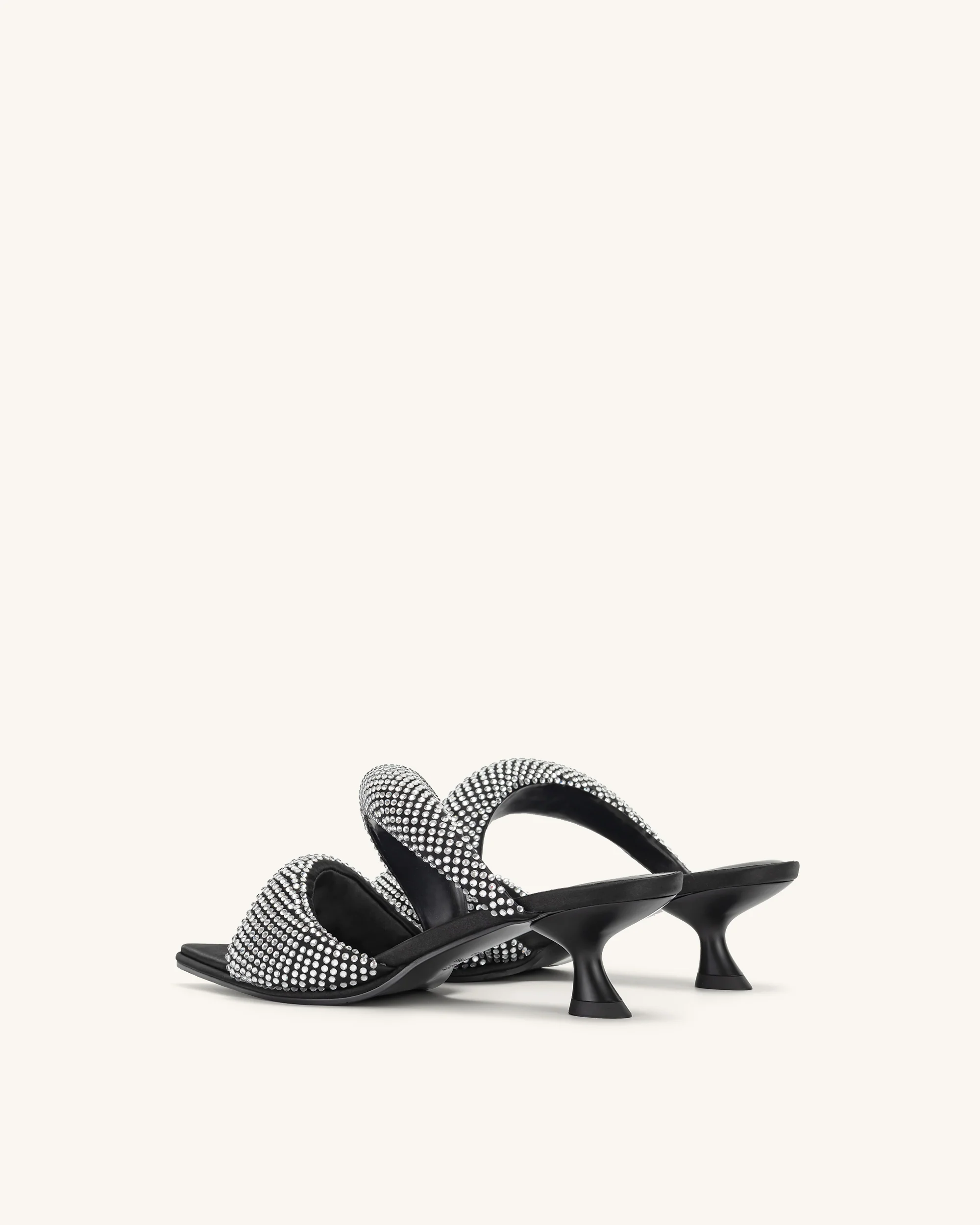 Sara Mule Artificial Crystal - Black - Image 5