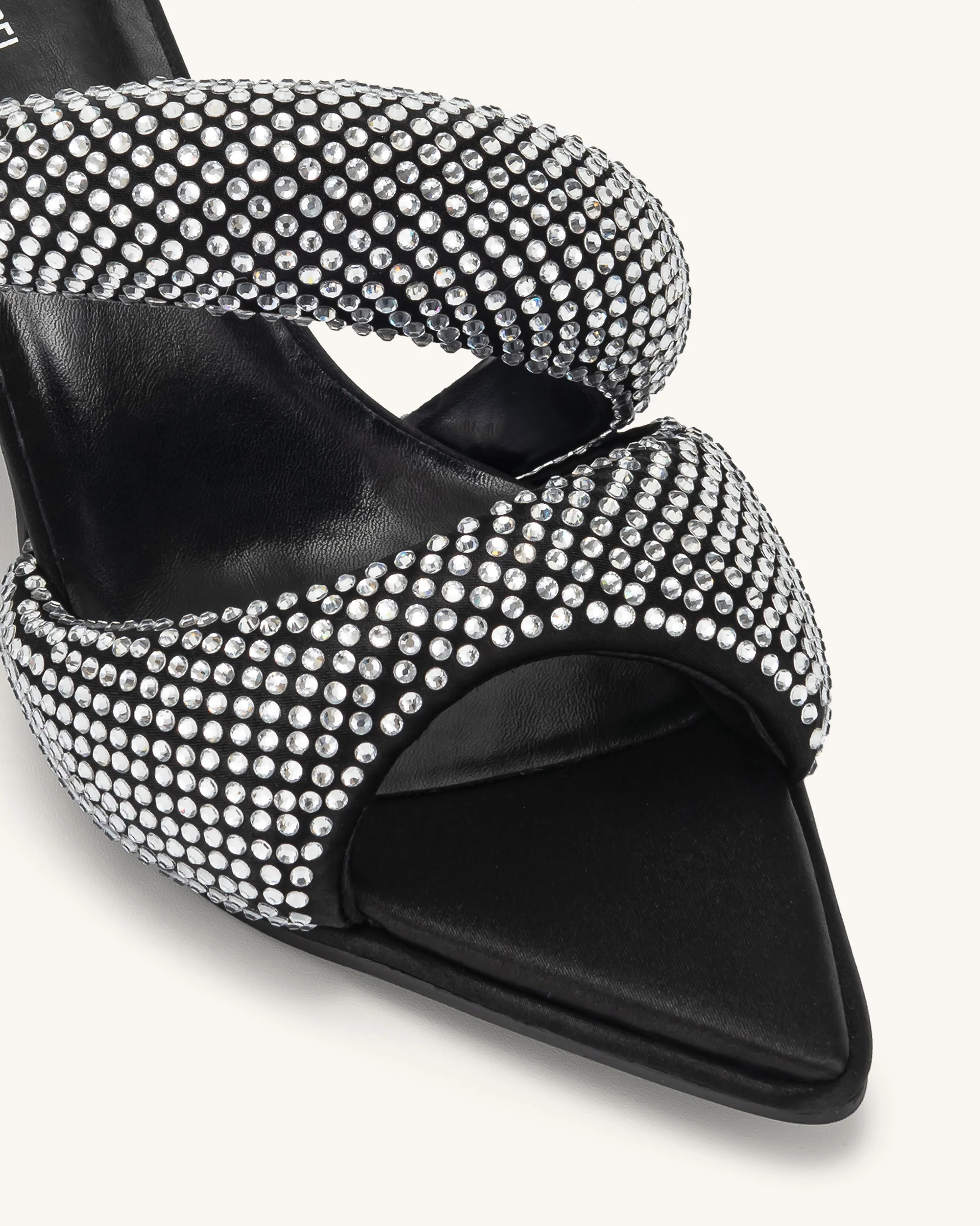 Sara Mule Artificial Crystal - Black - Image 6