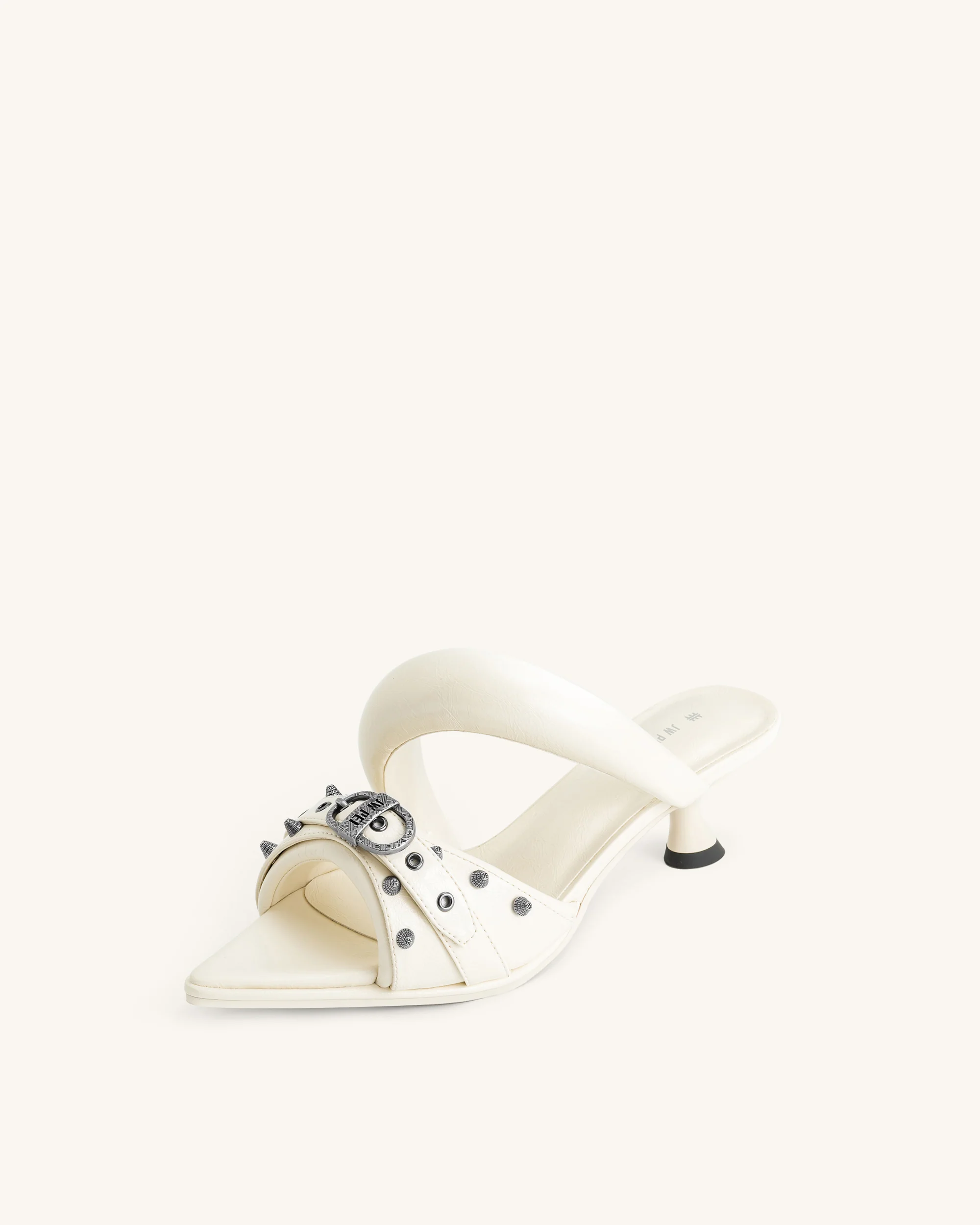 Sara Studded Mule - White - Image 5