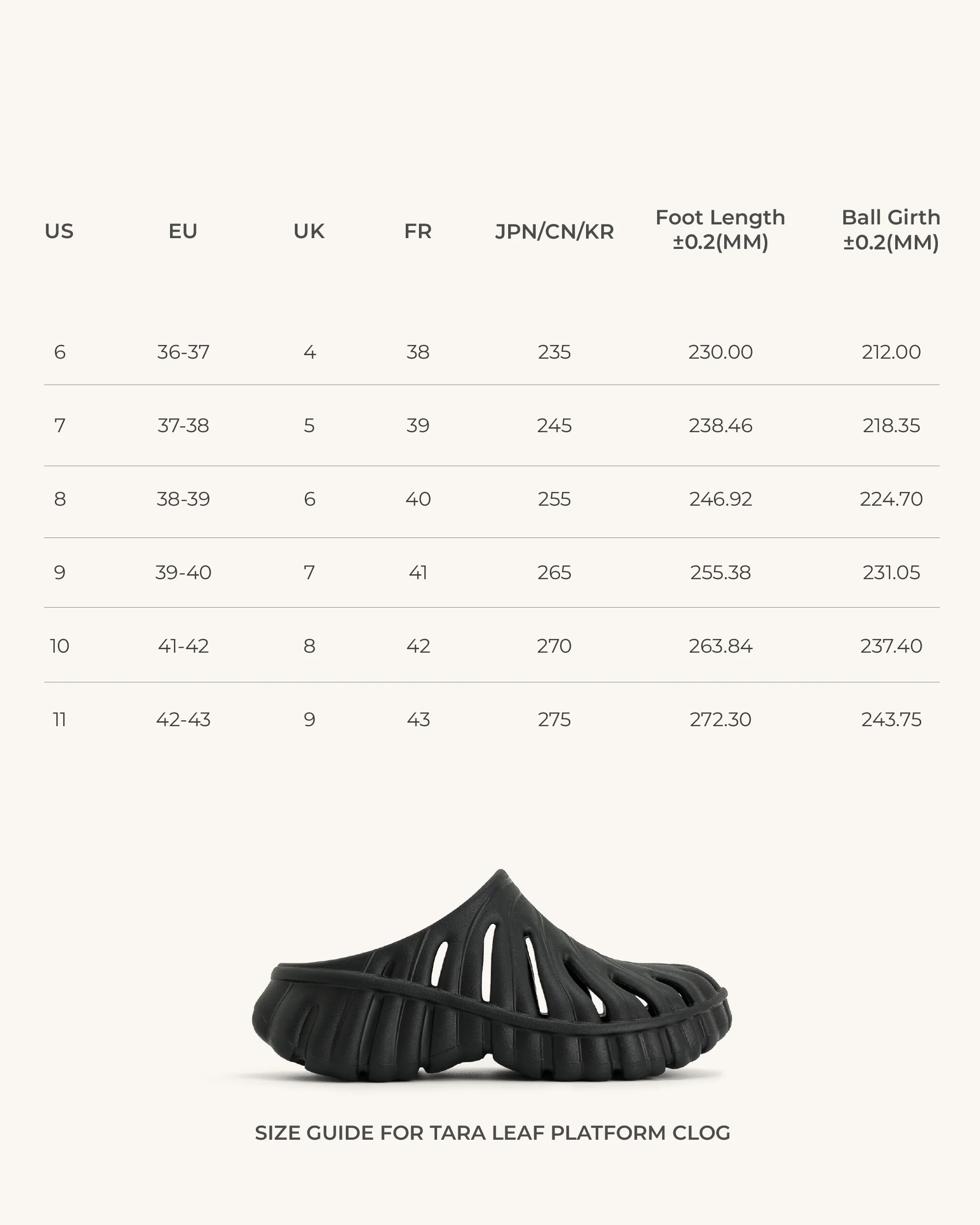 Tara Leaf Platform Clog - Black - Image 6