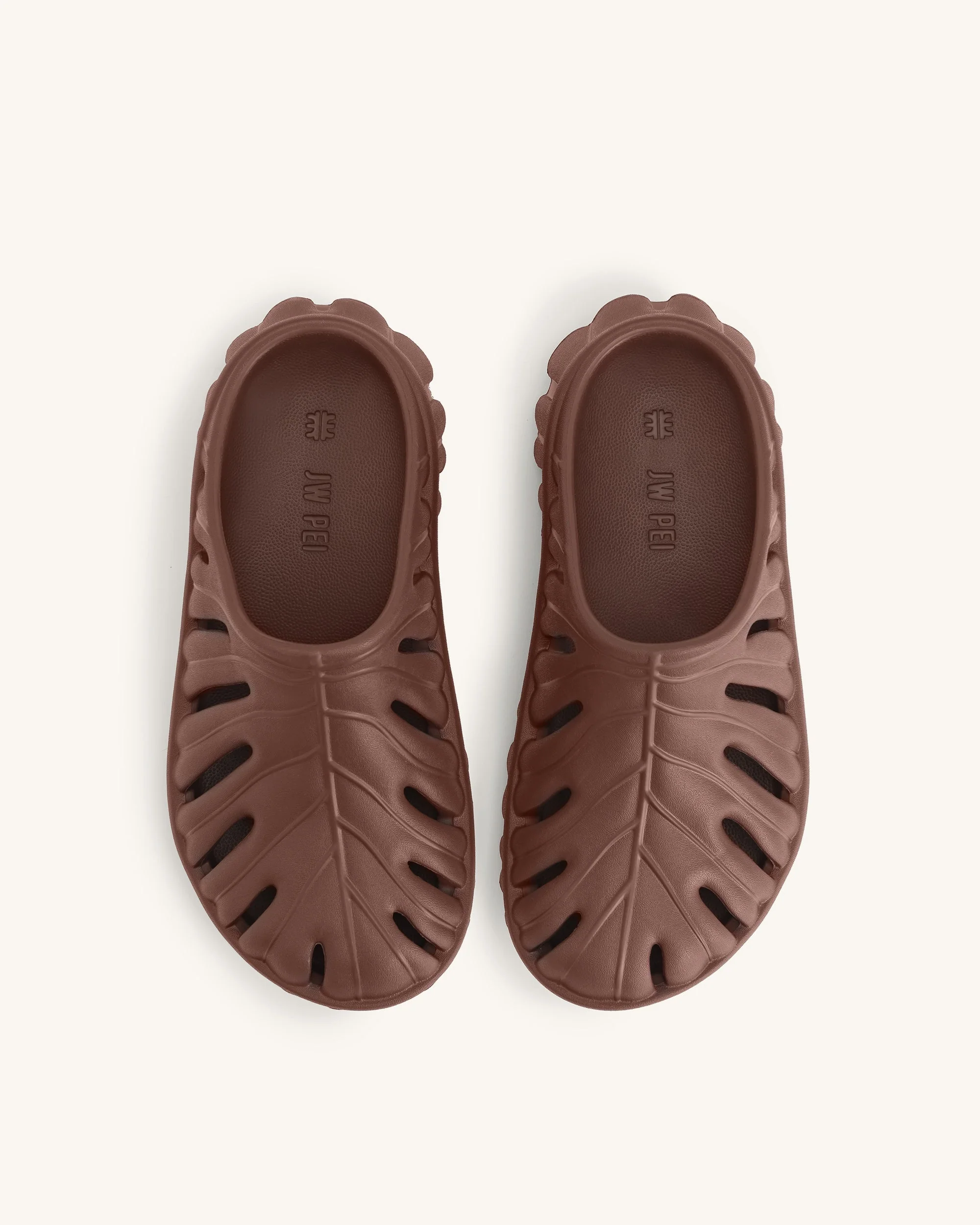 Tara Leaf Platform Clog - Brown - Image 3
