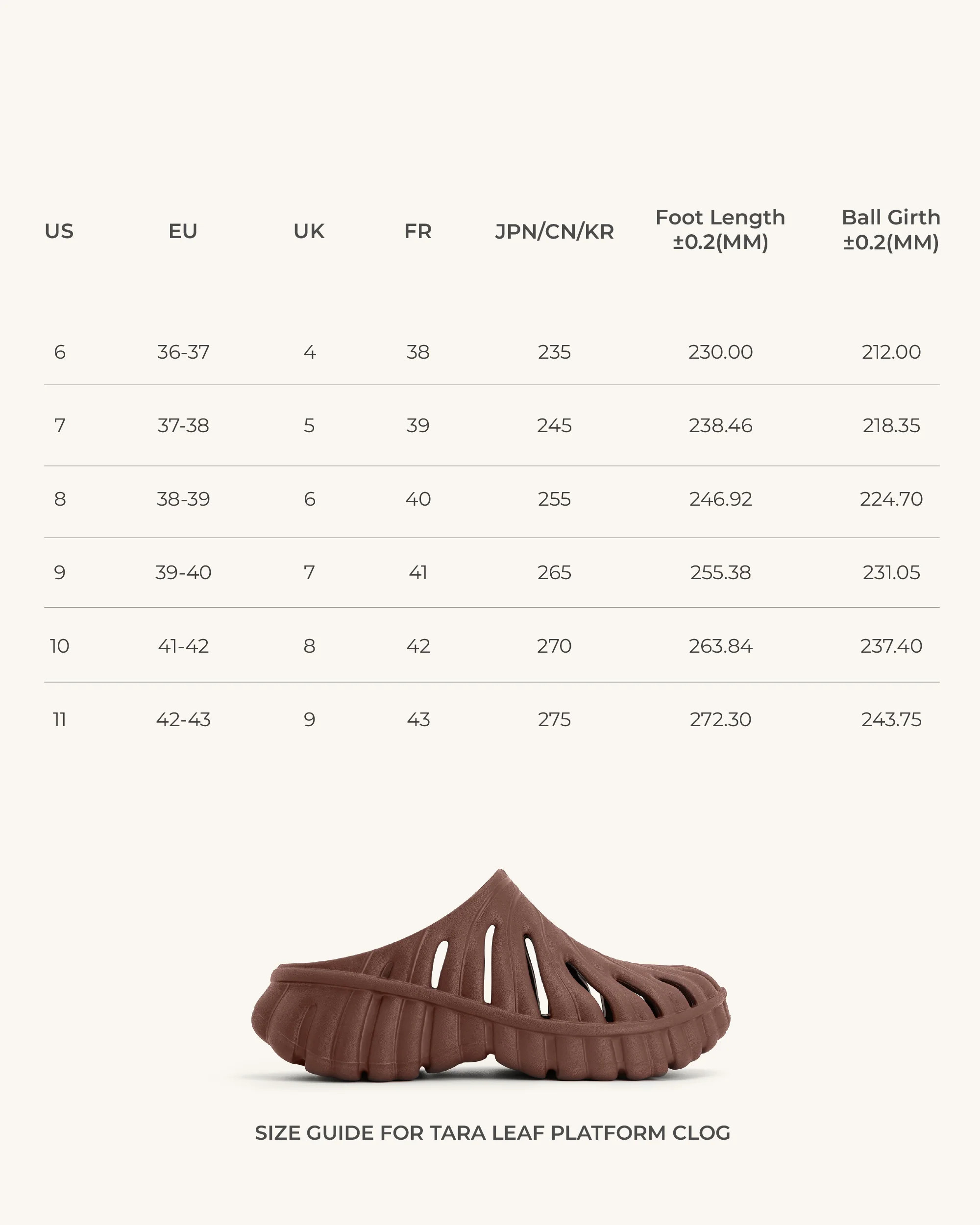 Tara Leaf Platform Clog - Brown - Image 6