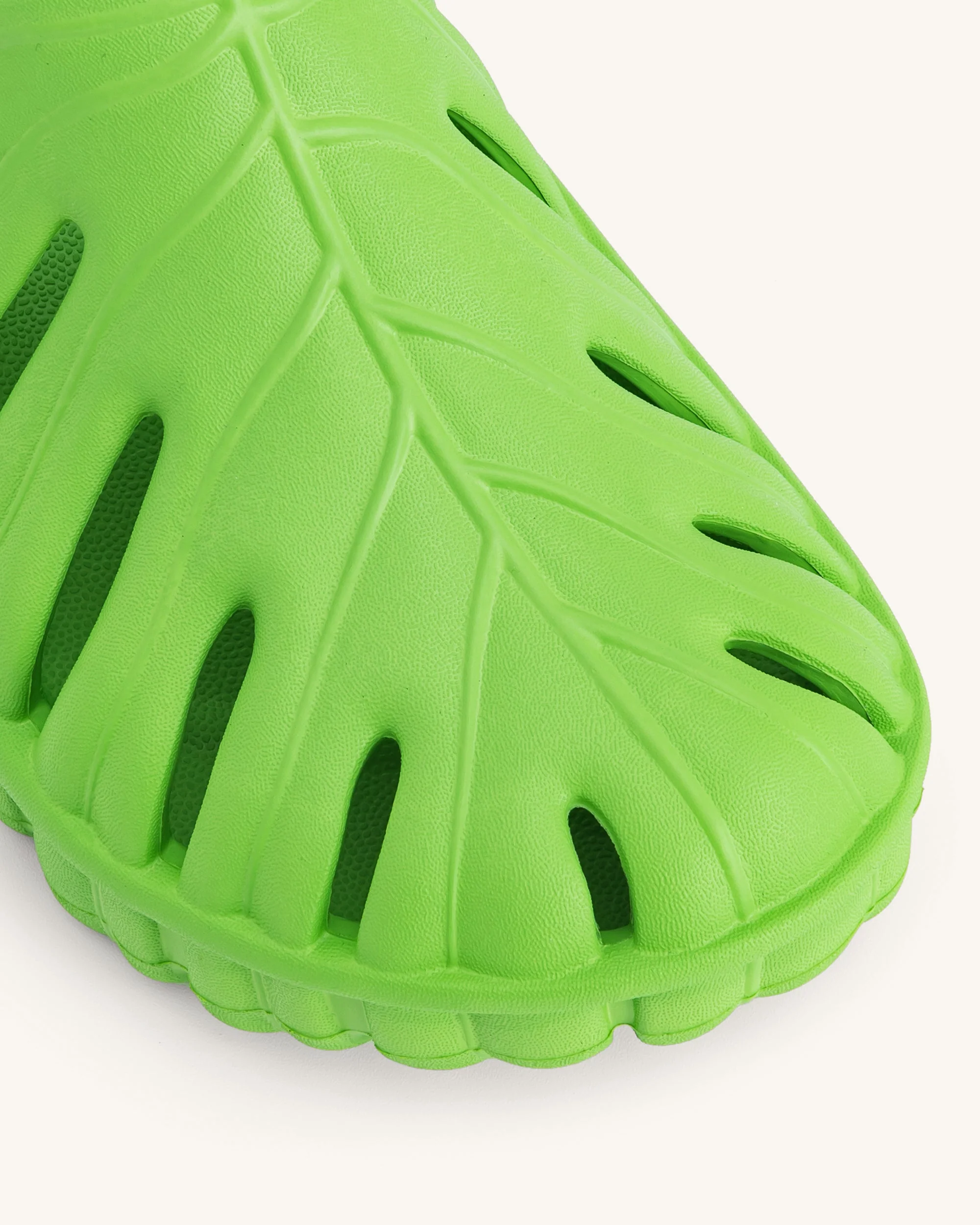Tara Leaf Platform Clog - Neon Green - Image 5