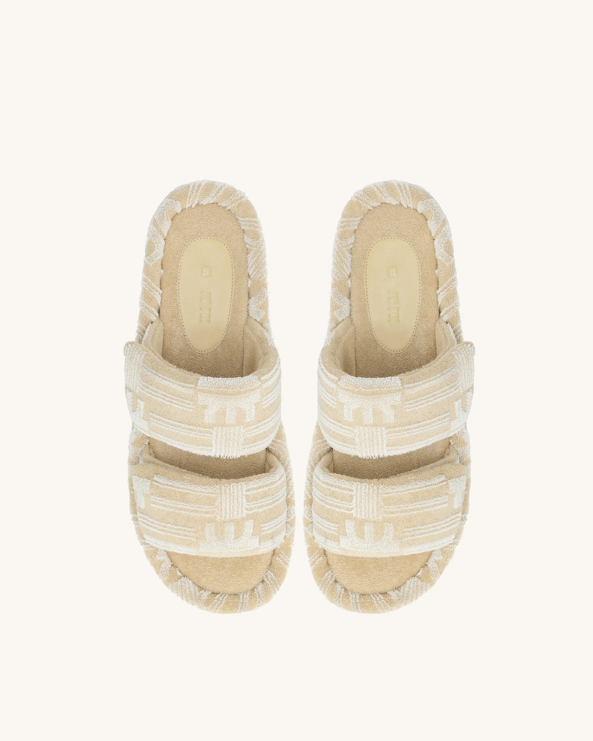 Lexi Terry Slide Sandal - OatMilk - Image 3