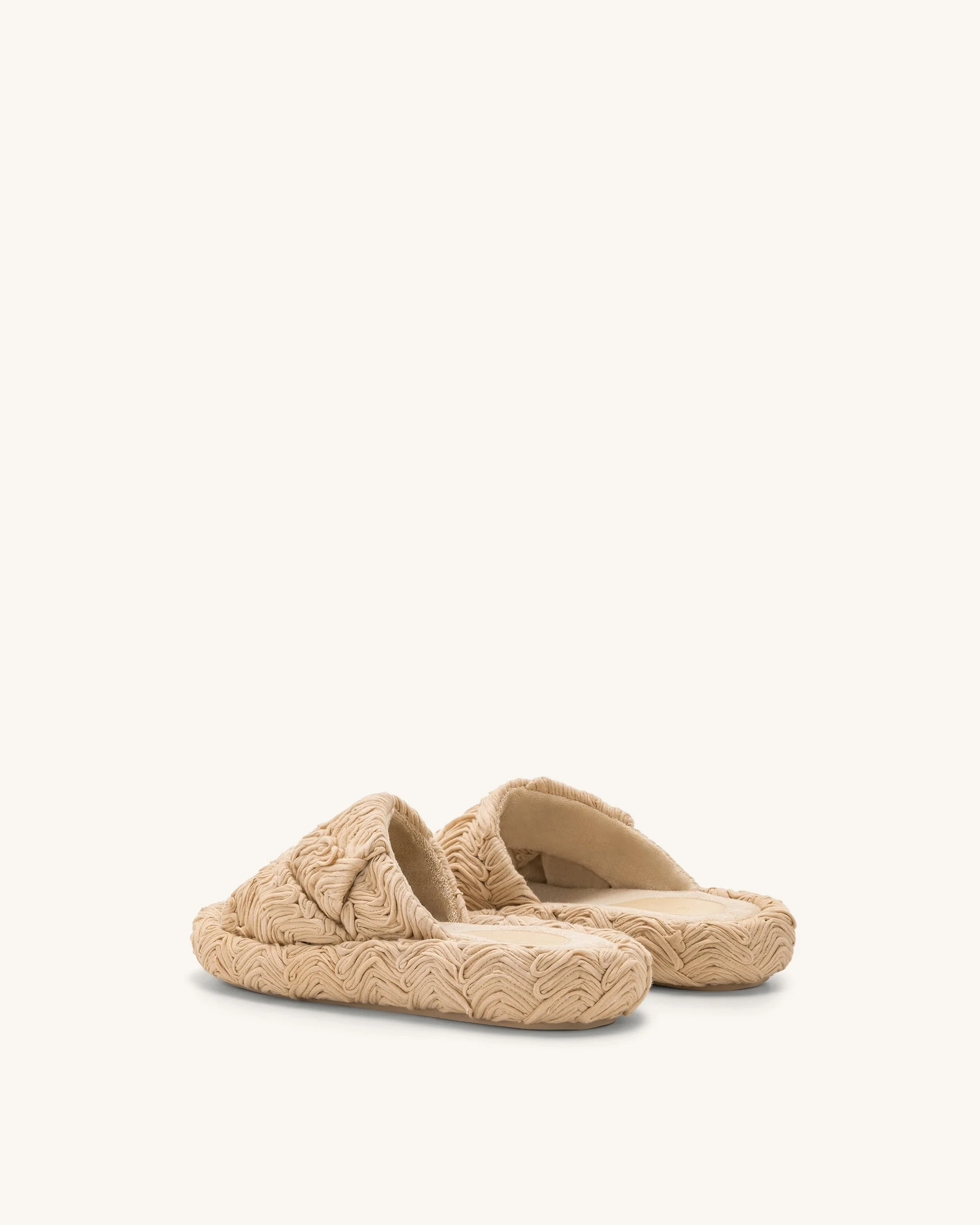 Lilah Woven Platform Sandal - Beige - Image 4