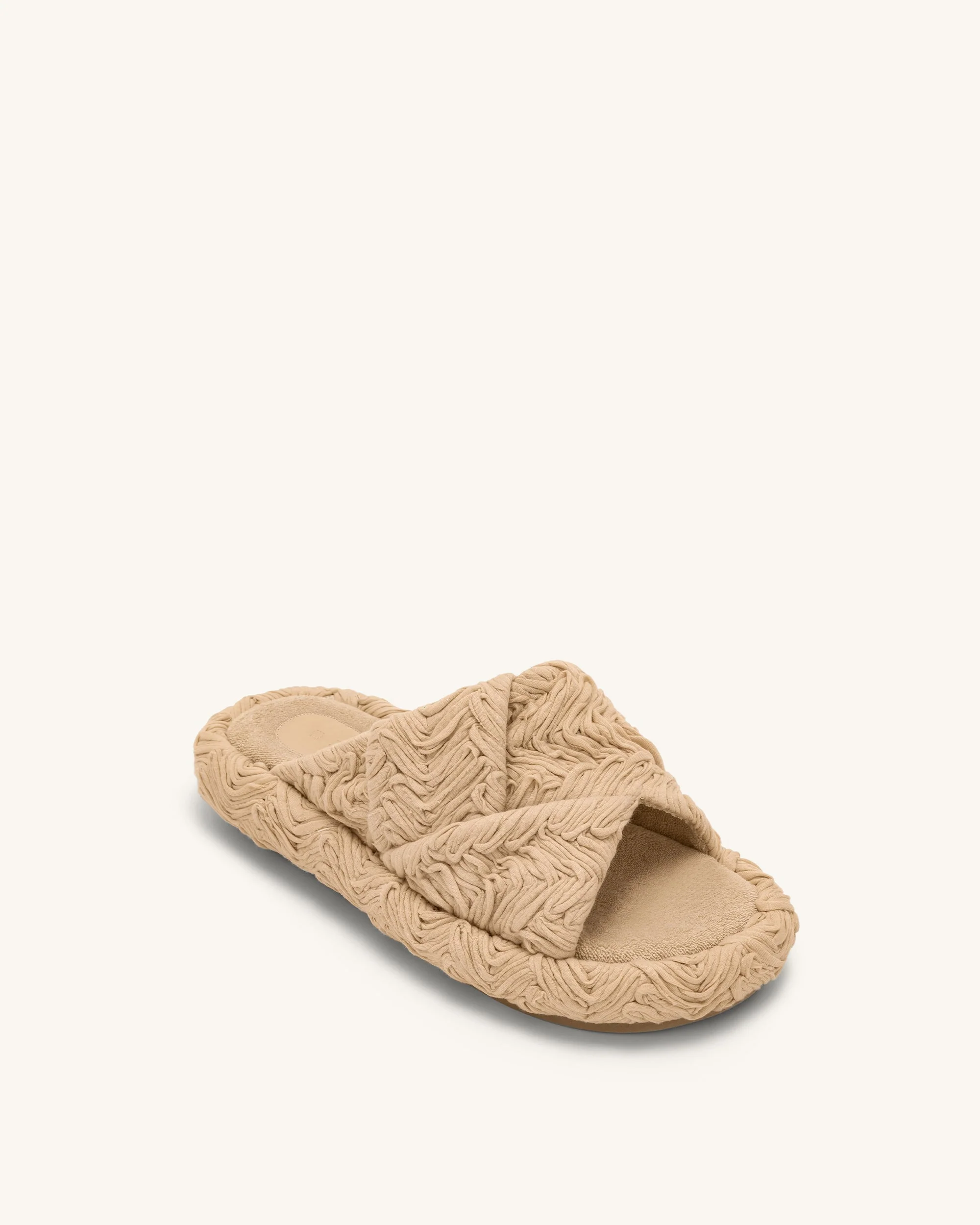 Lilah Woven Platform Sandal - Beige - Image 5