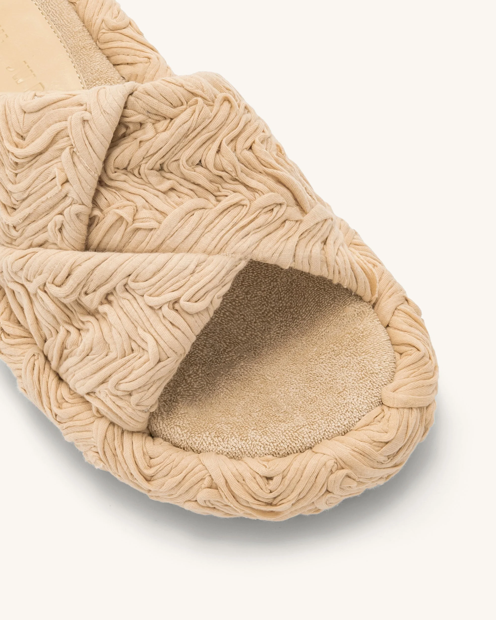 Lilah Woven Platform Sandal - Beige - Image 6