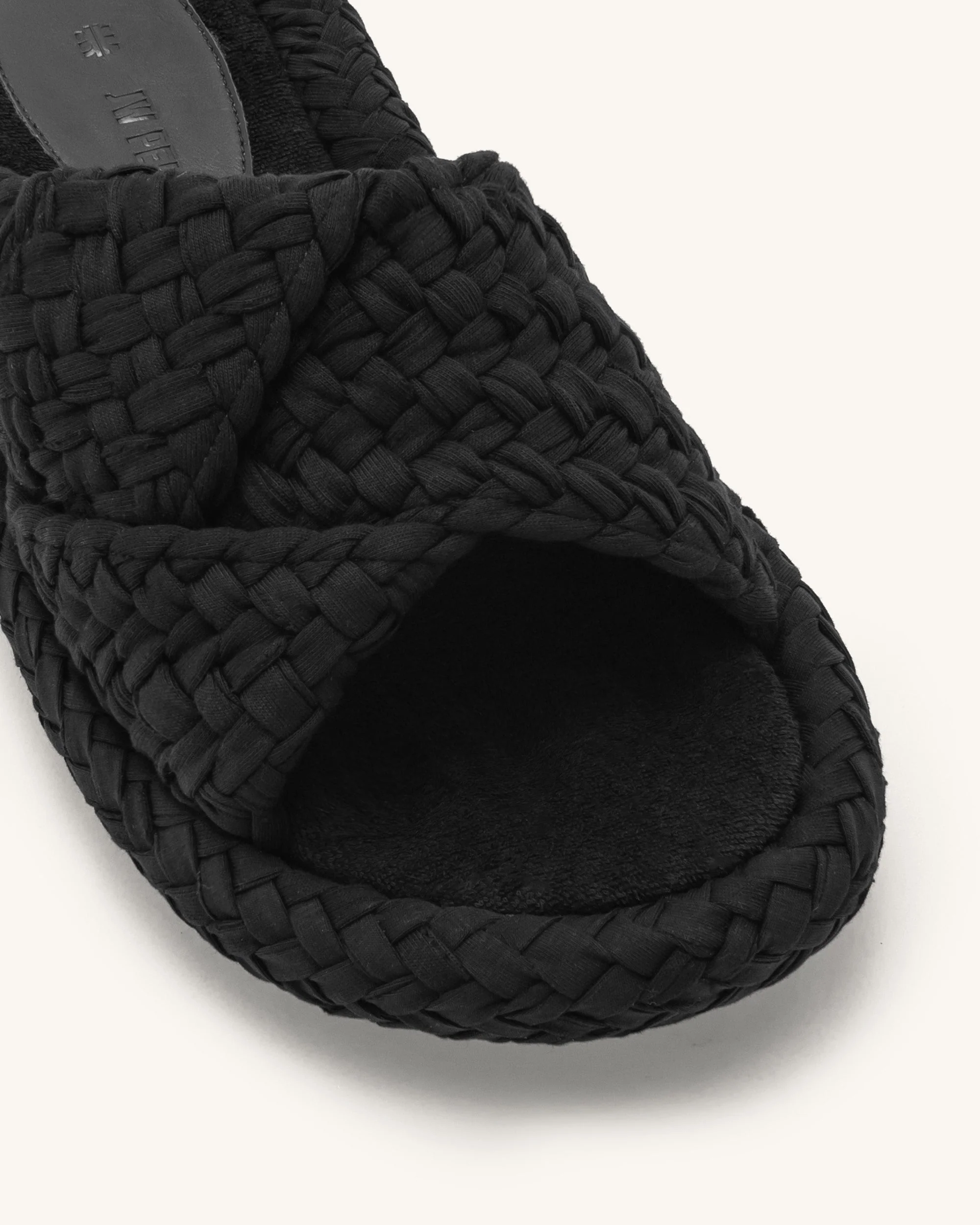 Lilah Woven Platform Sandal - Black - Image 6