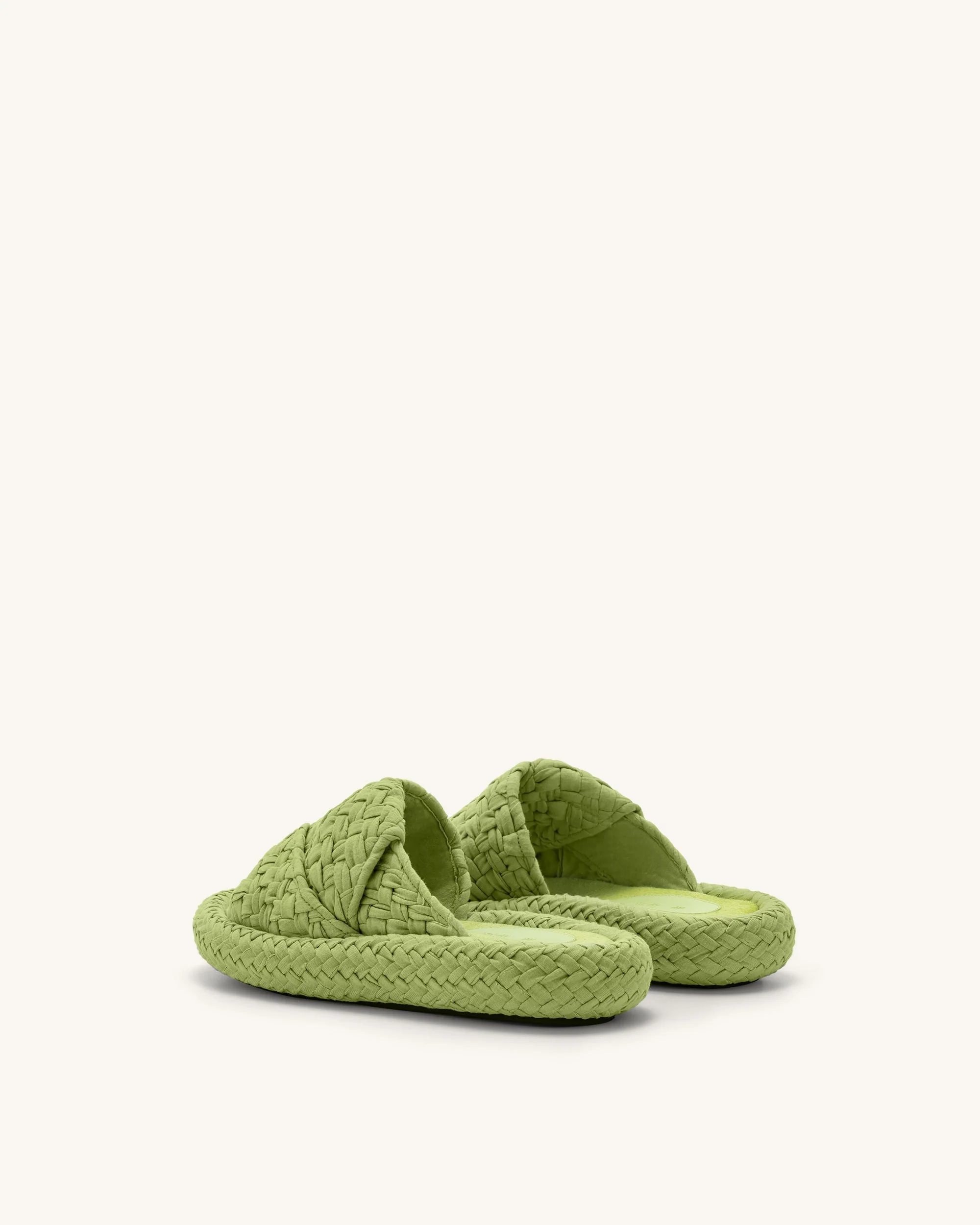 Lilah Woven Platform Sandal - Lime Green - Image 4