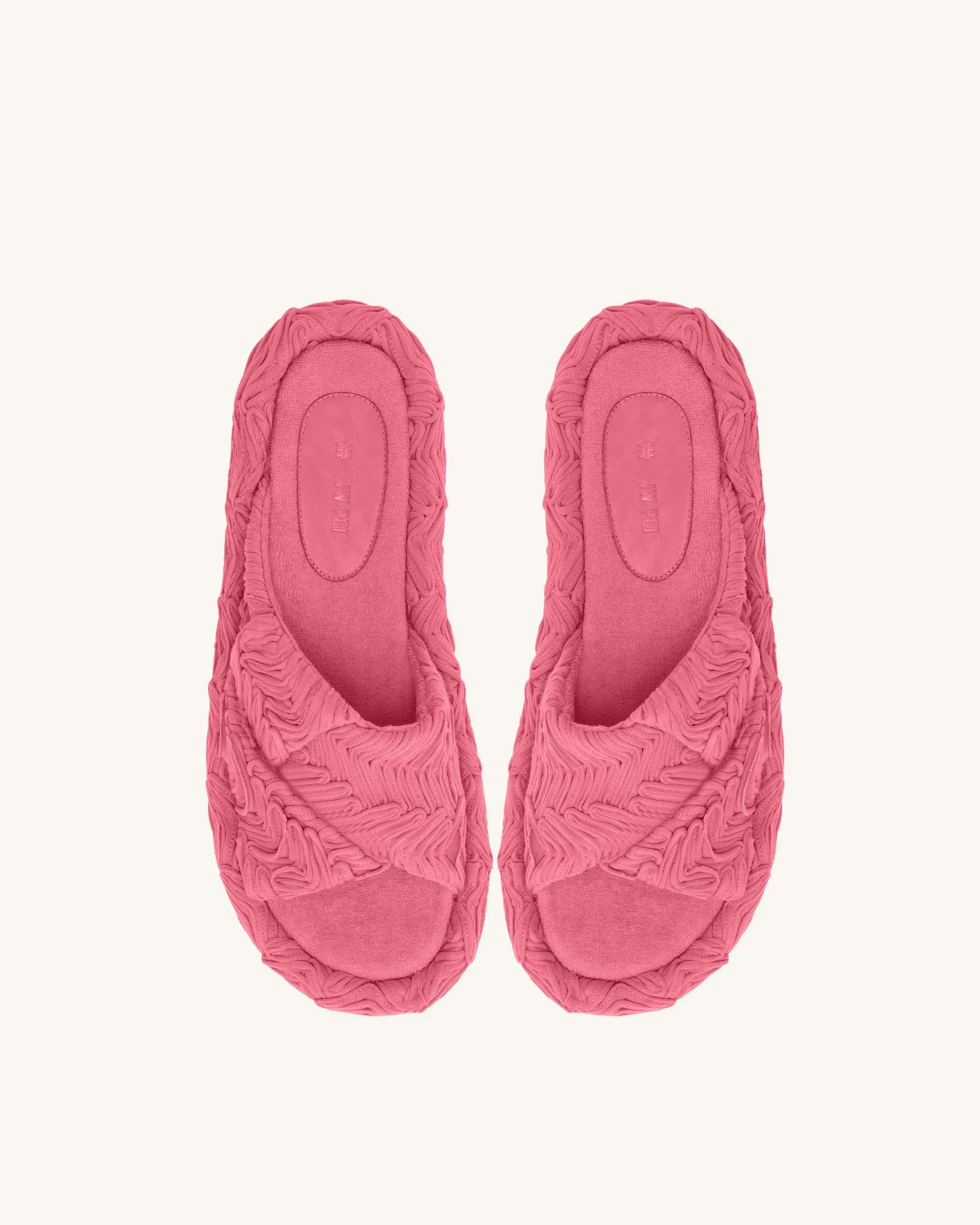 Lilah Woven Platform Sandal - Rose Red - Image 3