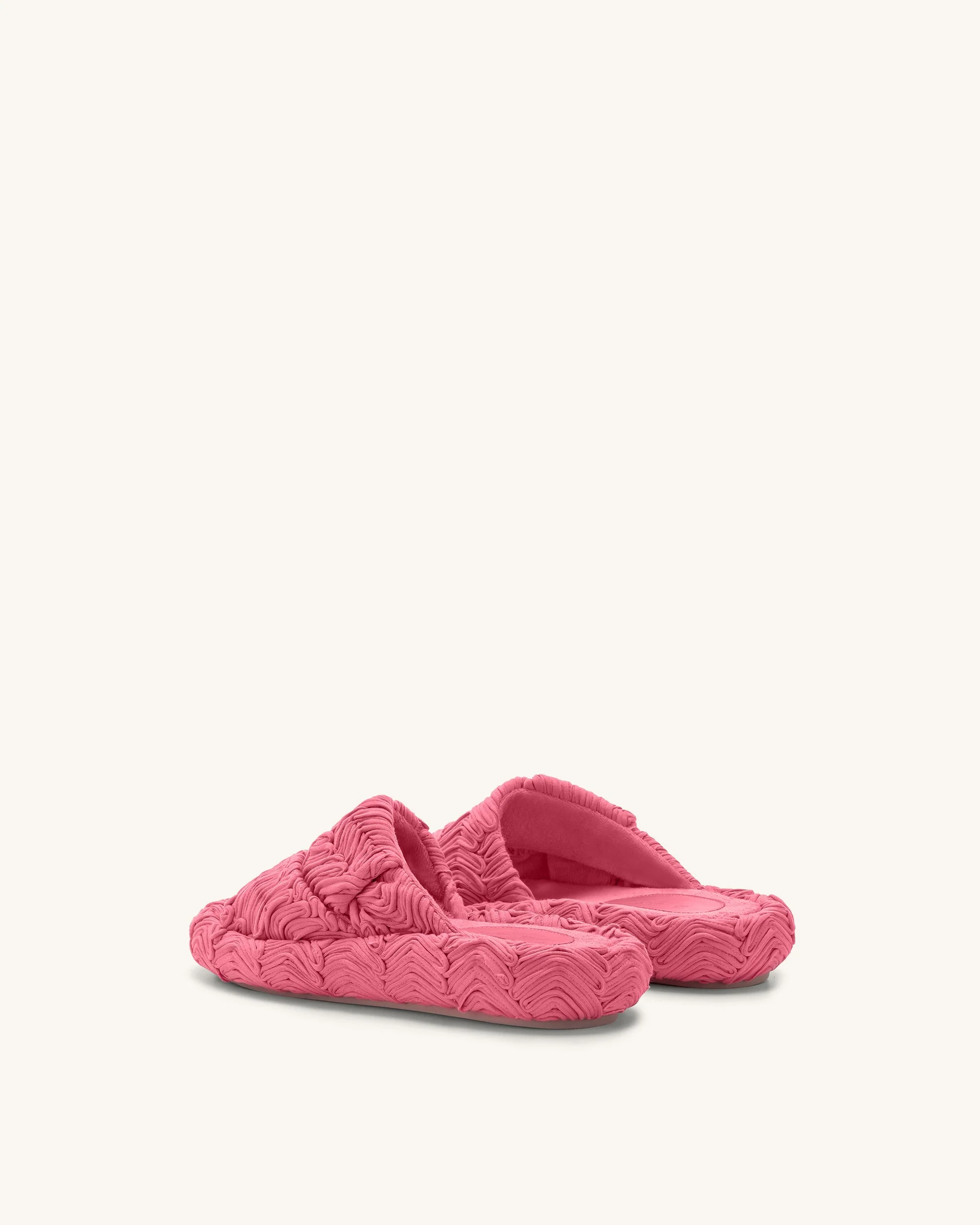 Lilah Woven Platform Sandal - Rose Red - Image 4
