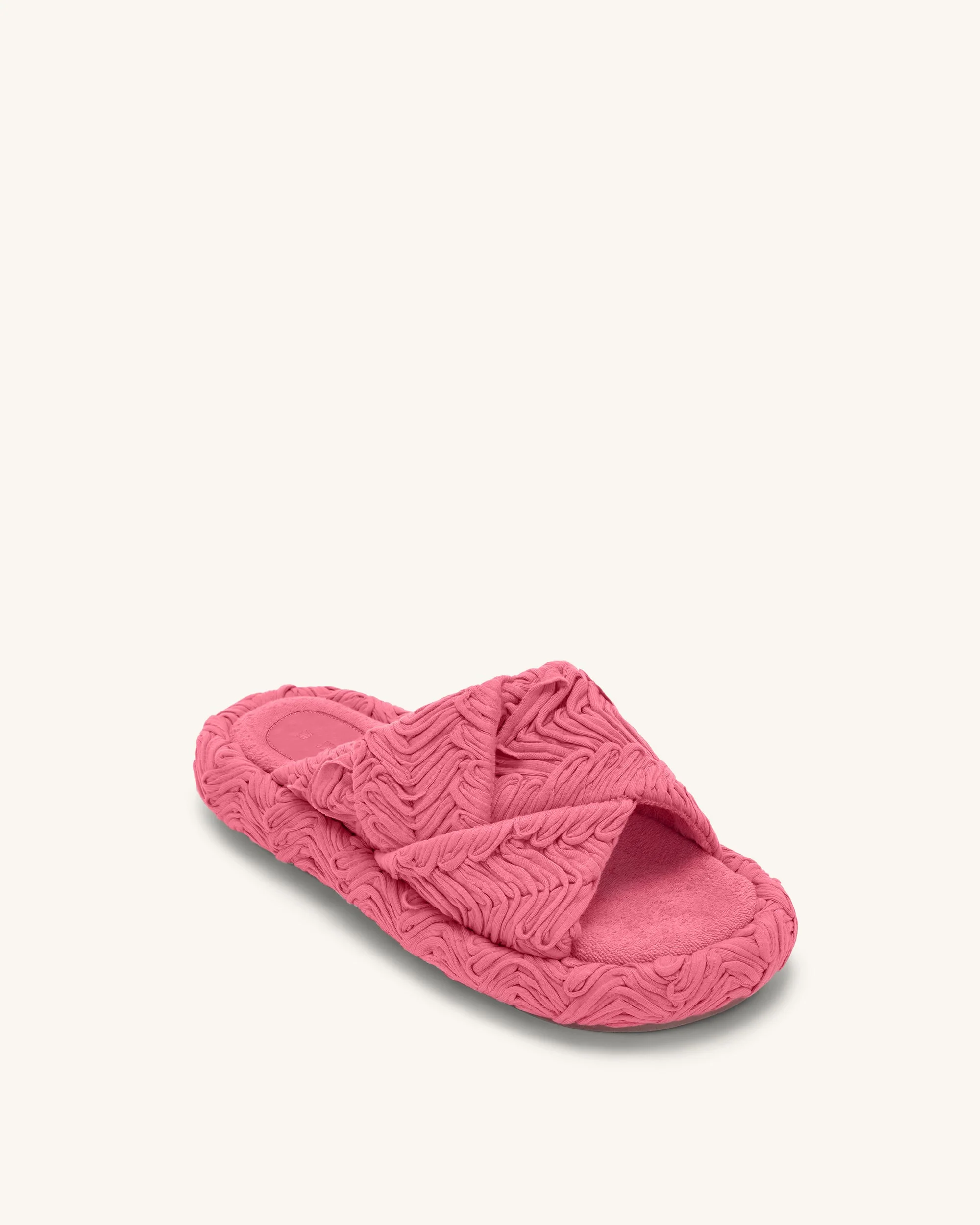 Lilah Woven Platform Sandal - Rose Red - Image 5
