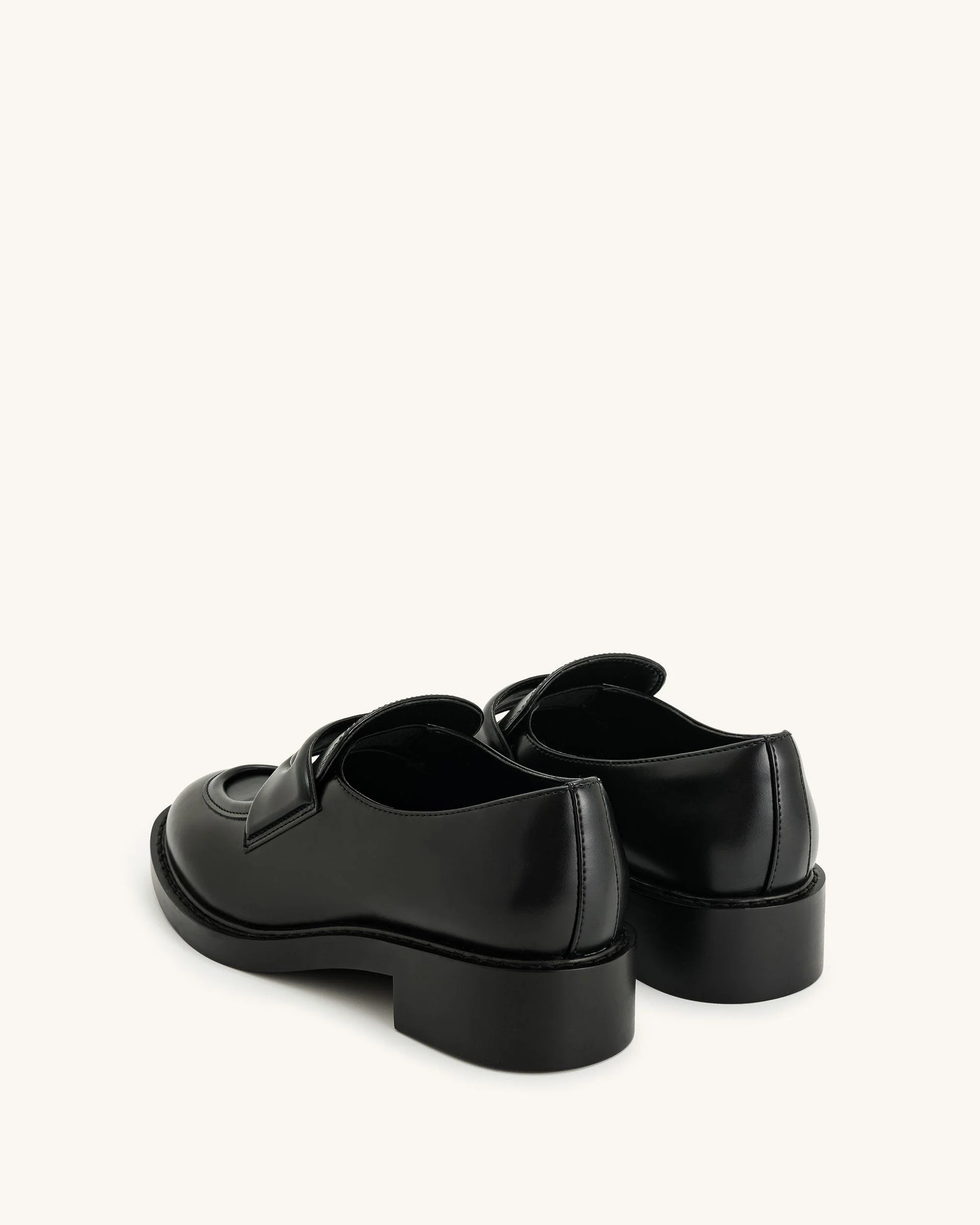 Micah Chunky Loafer - Black - Image 5