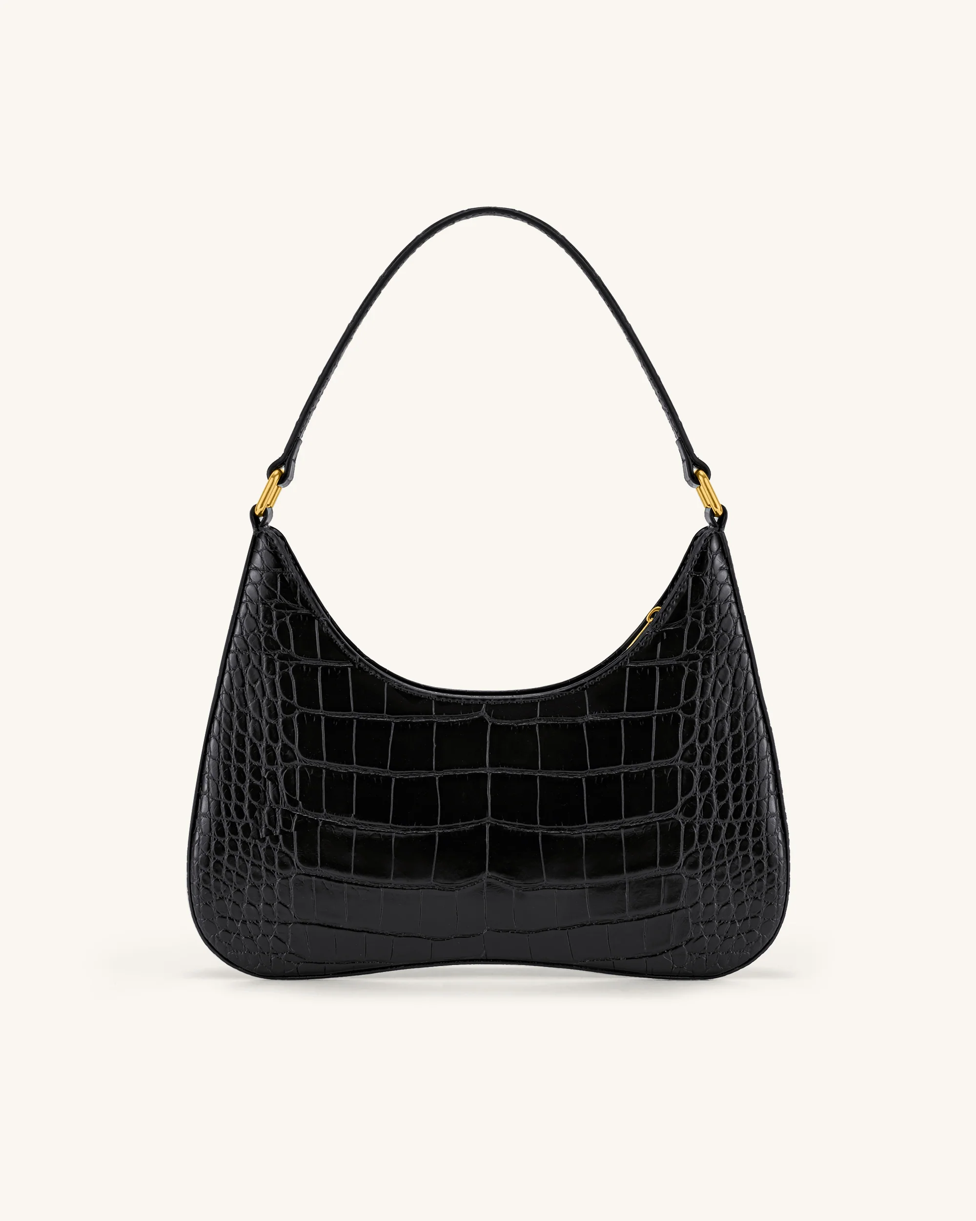 Ruby Shoulder Bag - Black Croc - Image 3