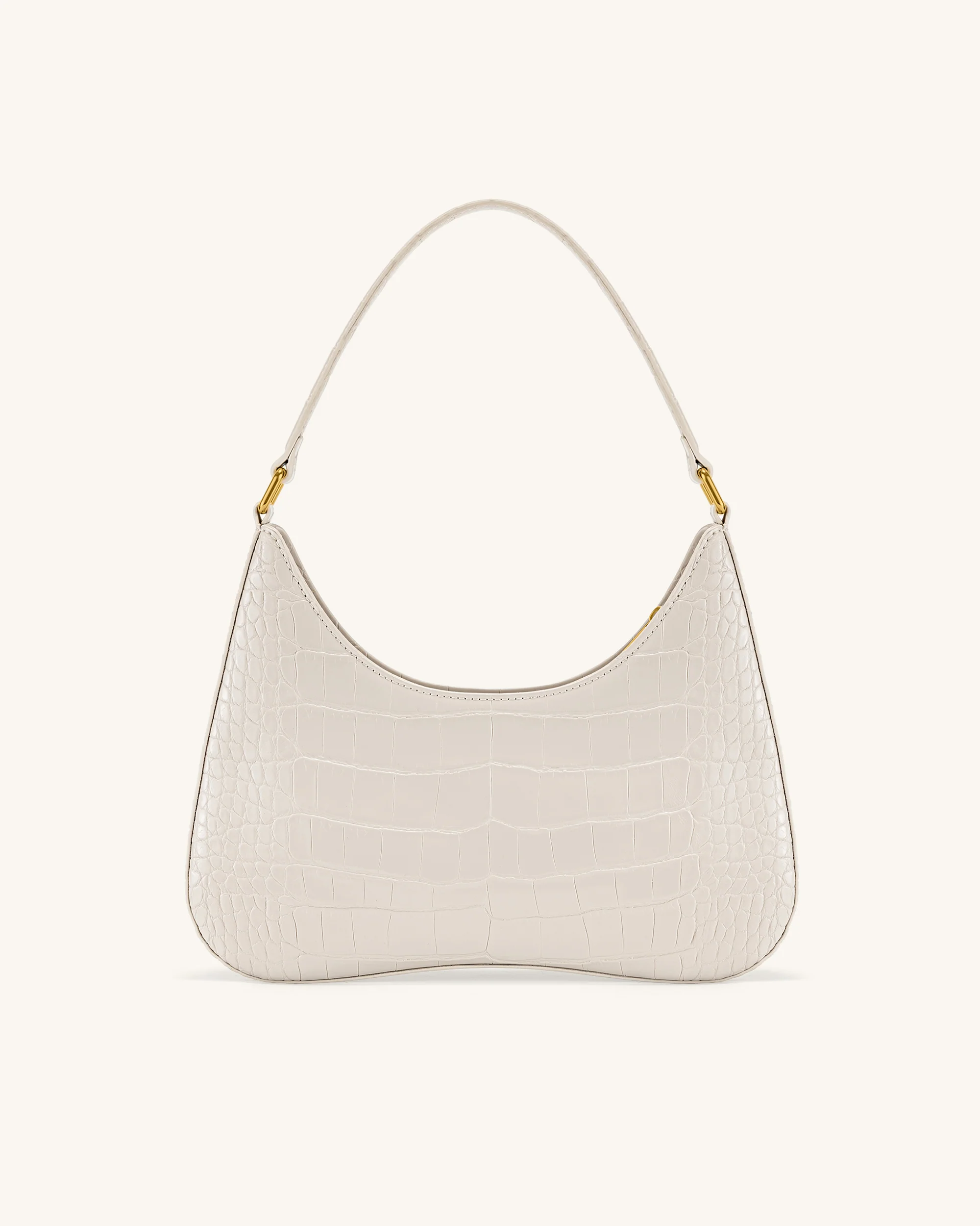 Ruby Shoulder Bag - White Croc - Image 3
