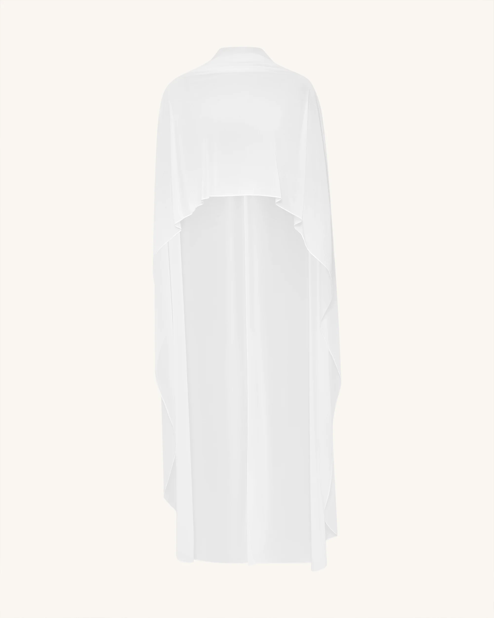 Tulle Cape Shawl - White - Image 7