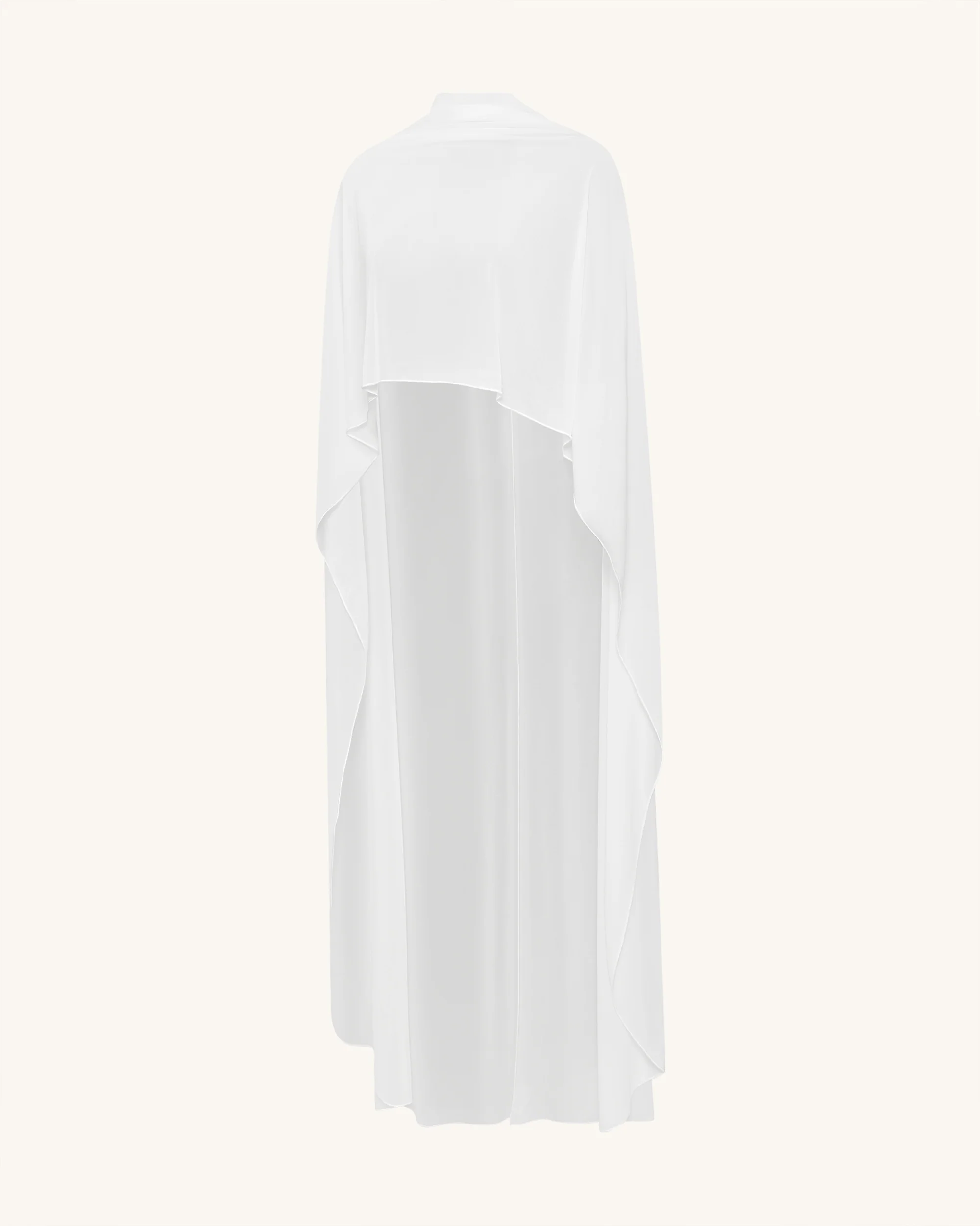 Tulle Cape Shawl - White - Image 8